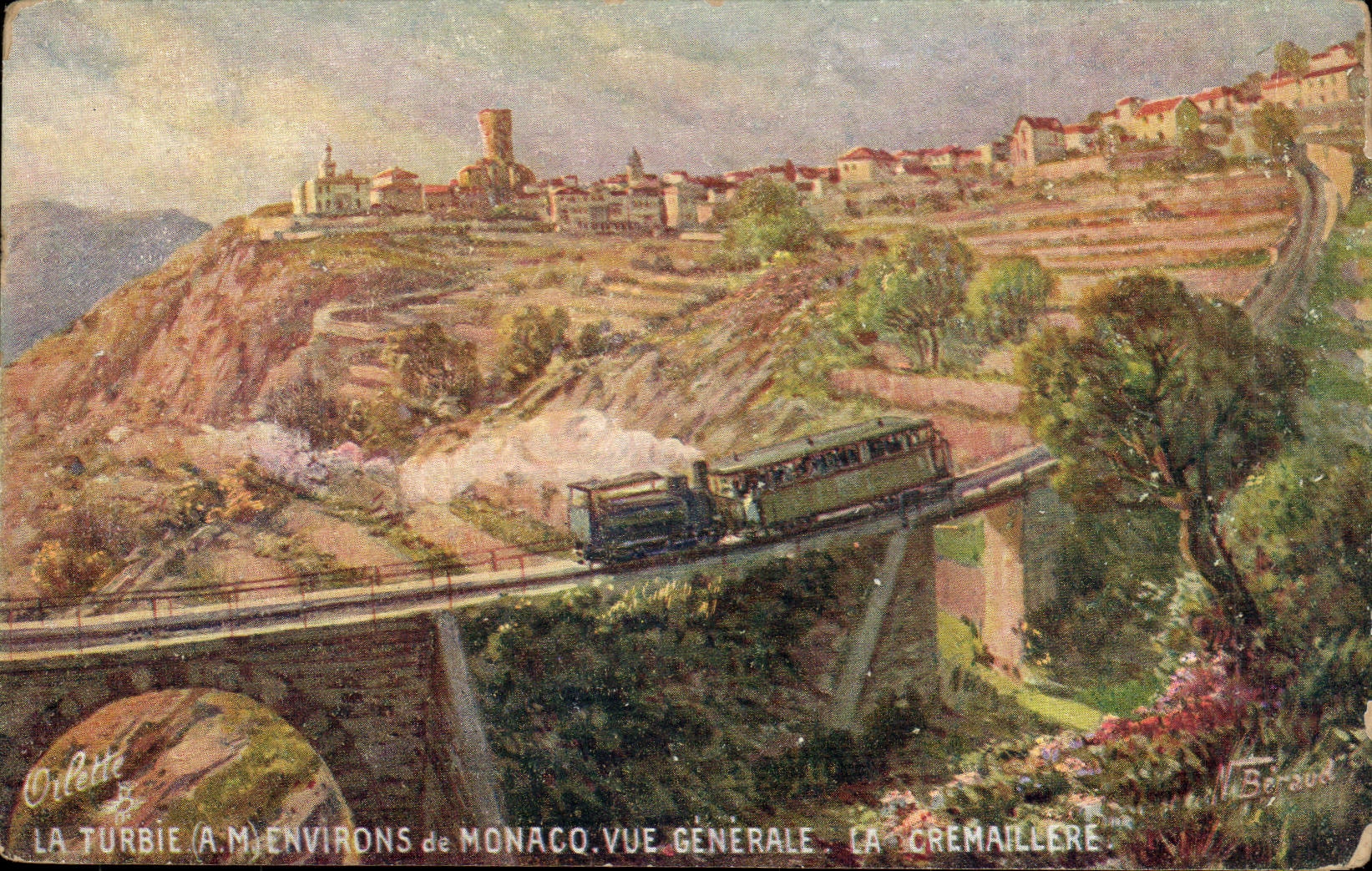 La Turbie - Surroundings of Monaco - View - CPA