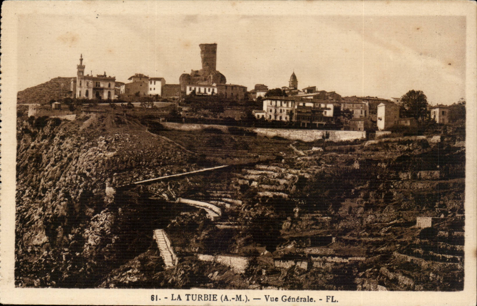 La Turbie - View - CPA