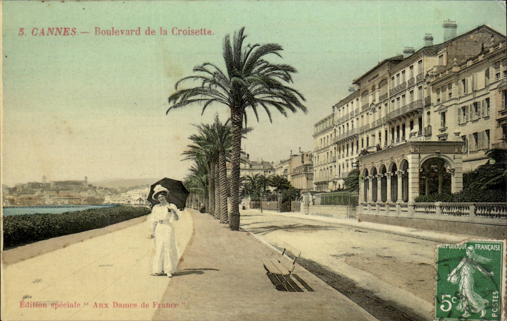 Cannes CPA Boulevard of the Small cross