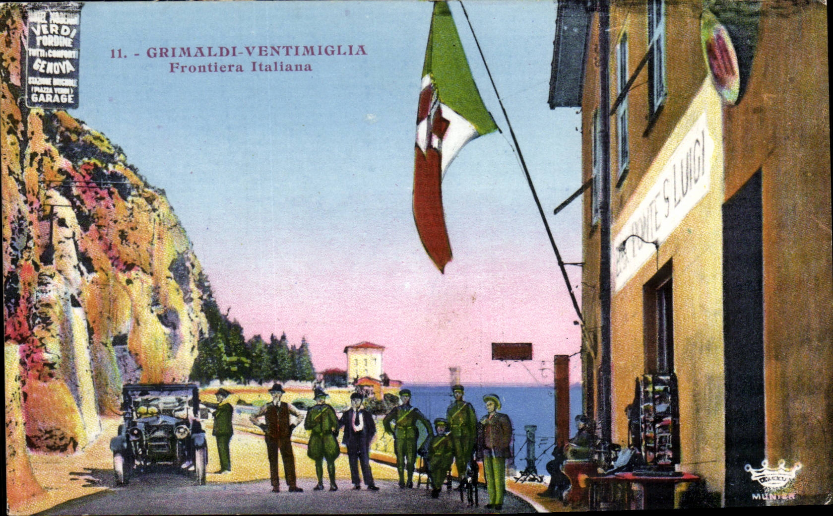Grimaldi VEntimiglia CPA FRontiera italiana (Italien Italien)