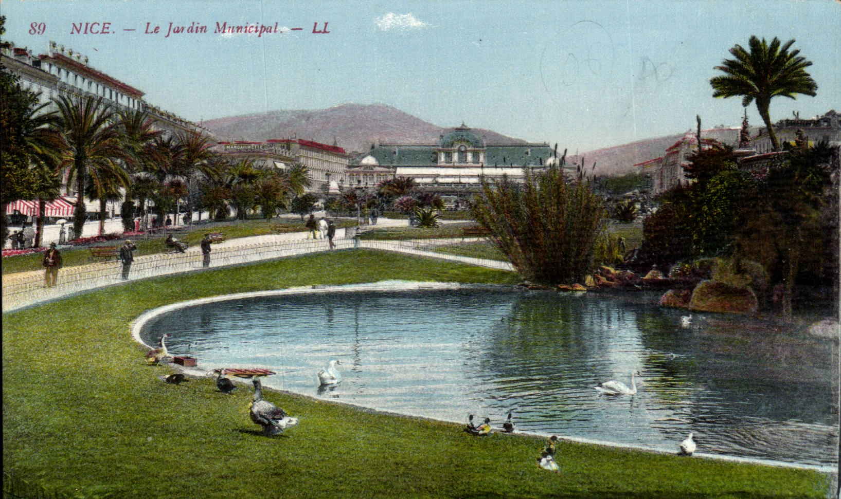 Nettes CPA der stadtische Garten