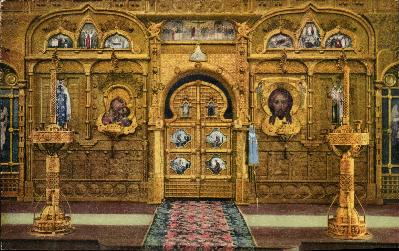 Nettes CPA Interieur der russischen Kathedrale hat Nizza (russische Kirche Russland-Russland)