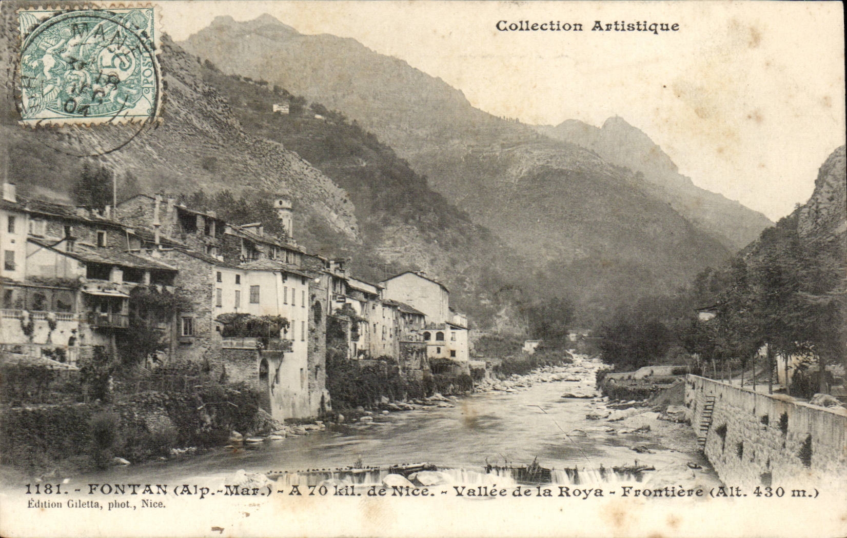 Fontan - Tal von Roya - Rand - Umlagerungen von Nizza - CPA