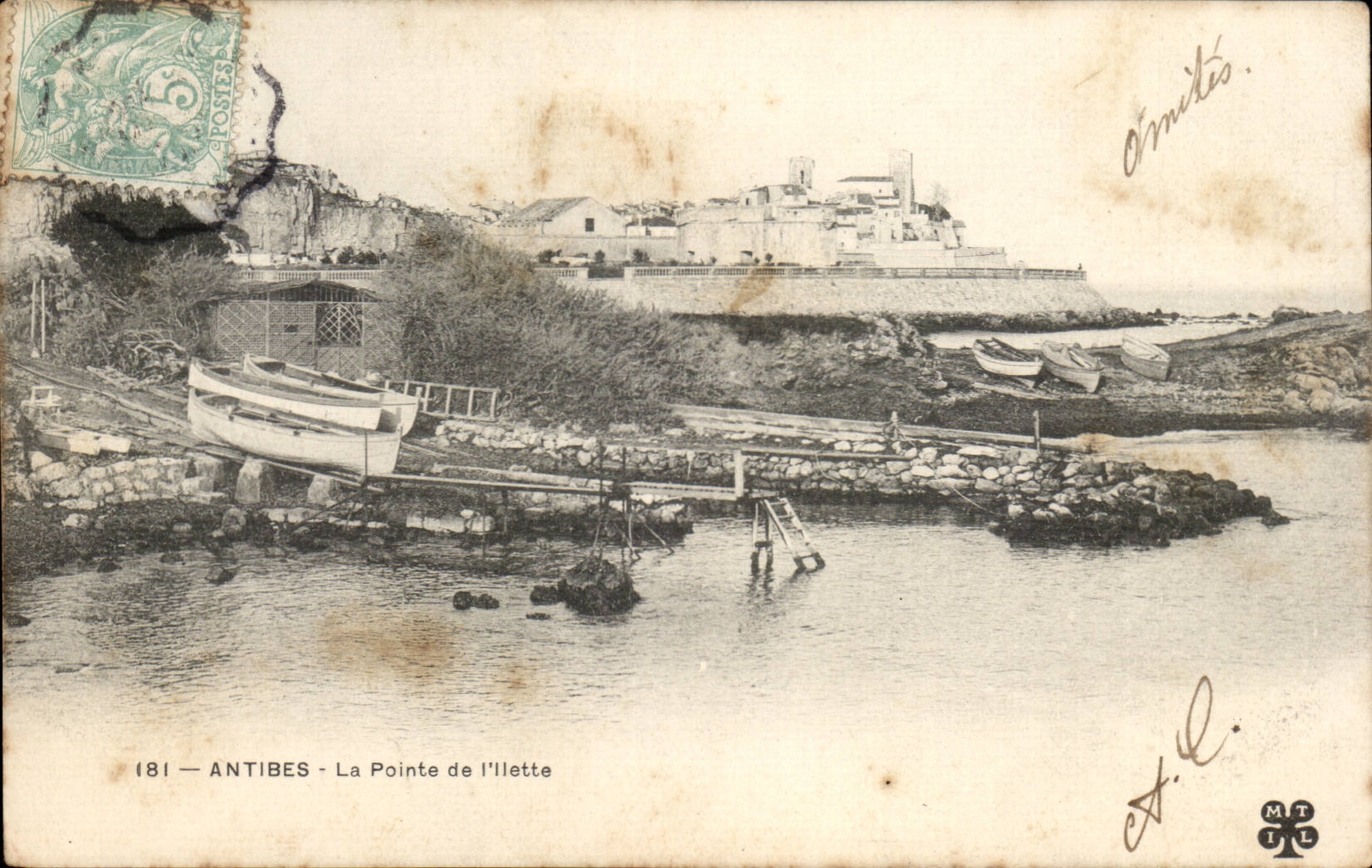 Antibes - the Point of Illette - CPA