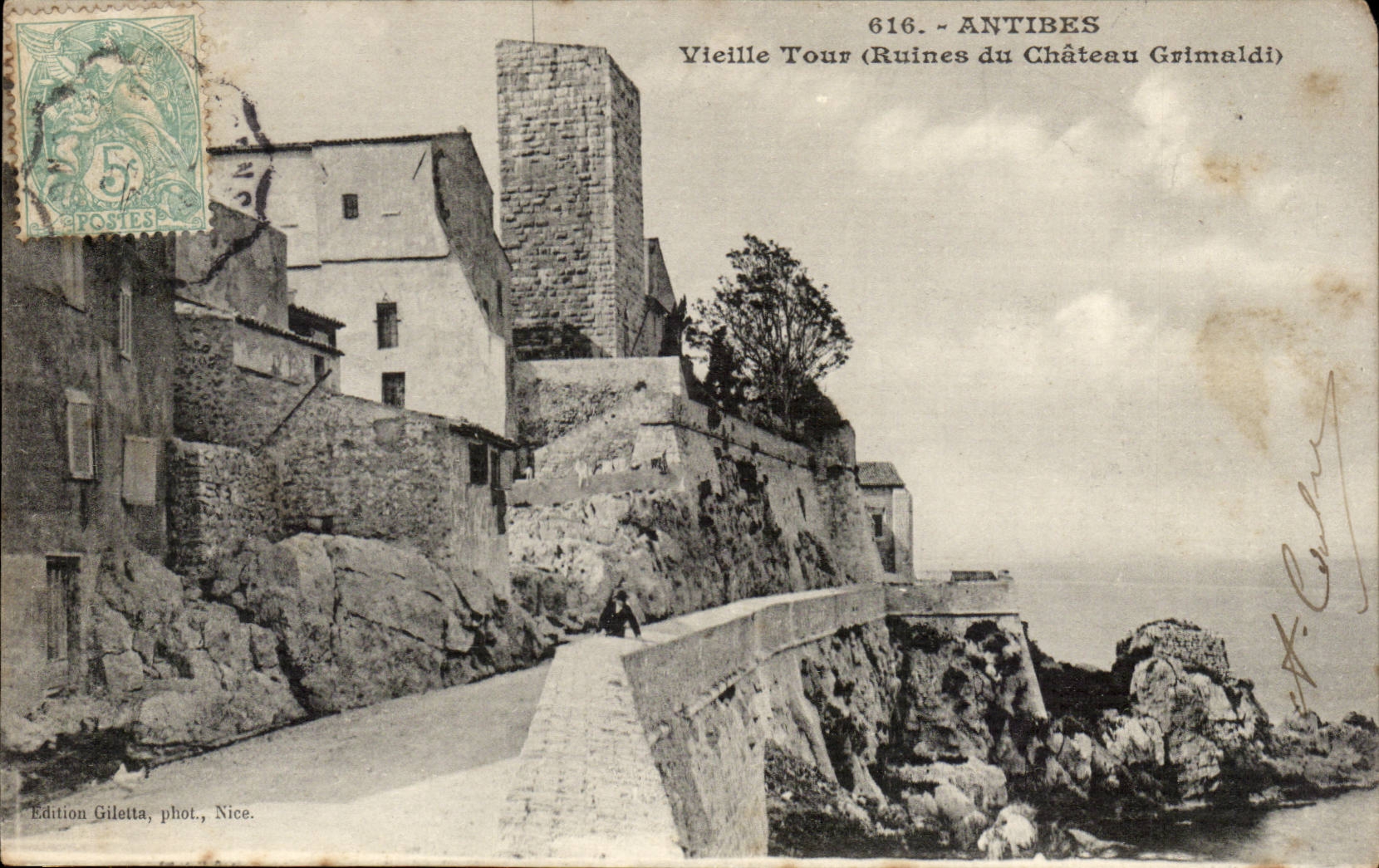 Antibes - Old woman Tower - CPA