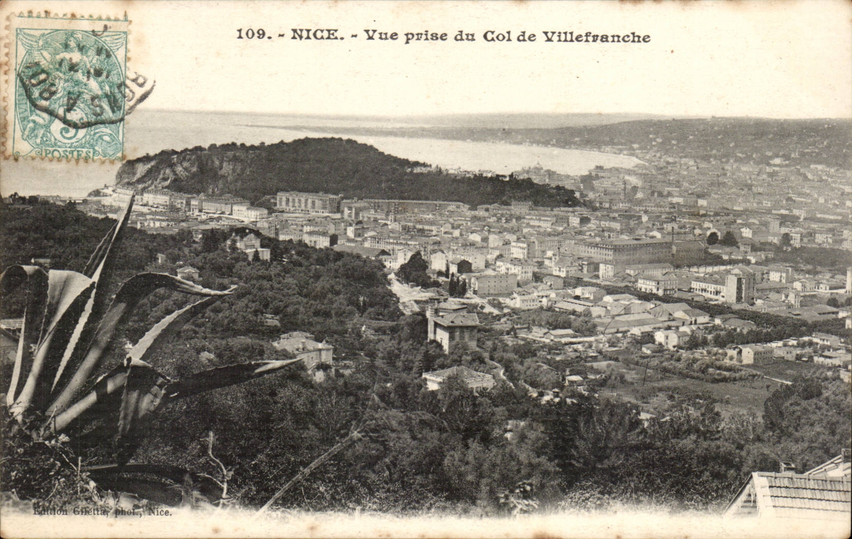 Nettes - gesehen vom Kragen von Villefranche - CPA