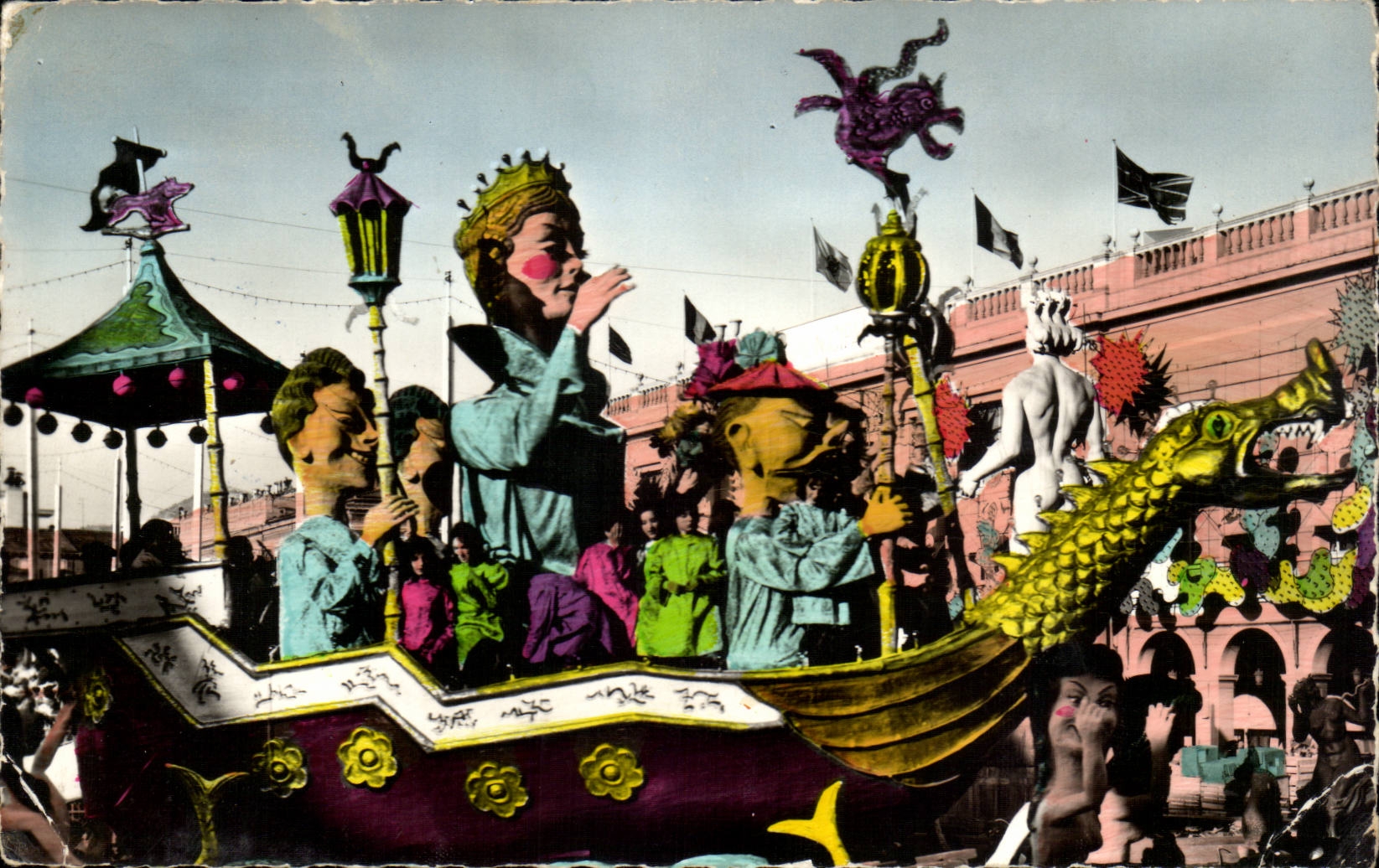 Nette CPA Karnevals-Behalter-Mrs Carnaval