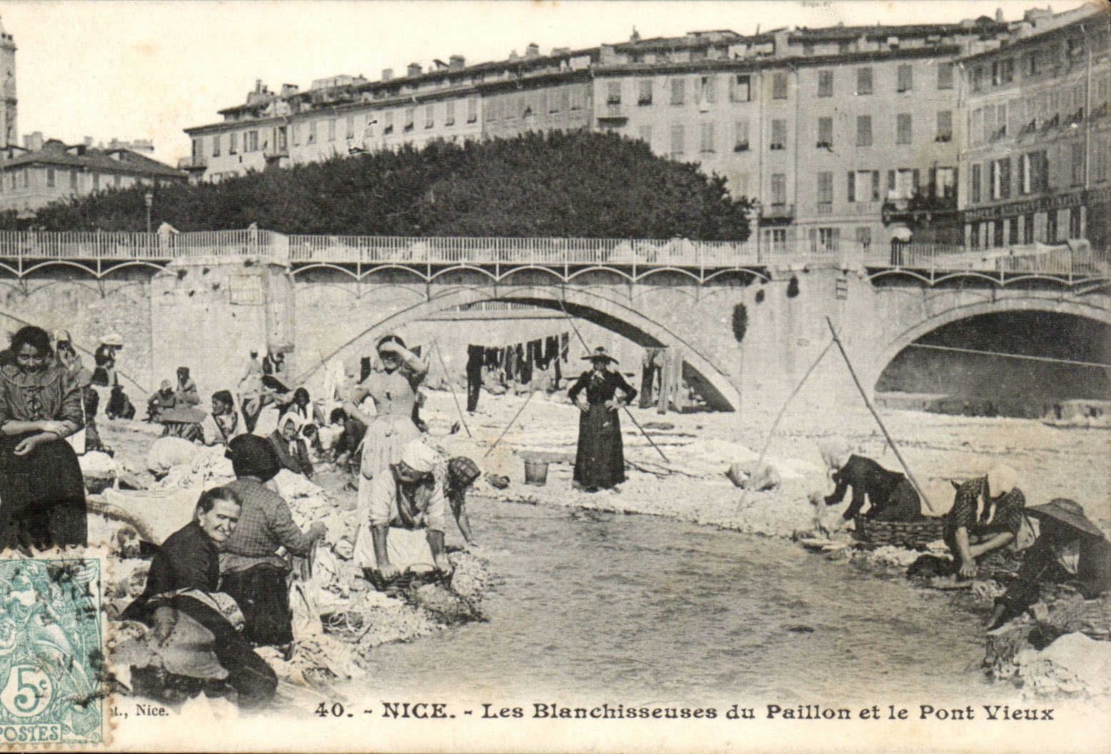 Nette CPA Waschmaschinen des Flitters und der Brucke alt TOP