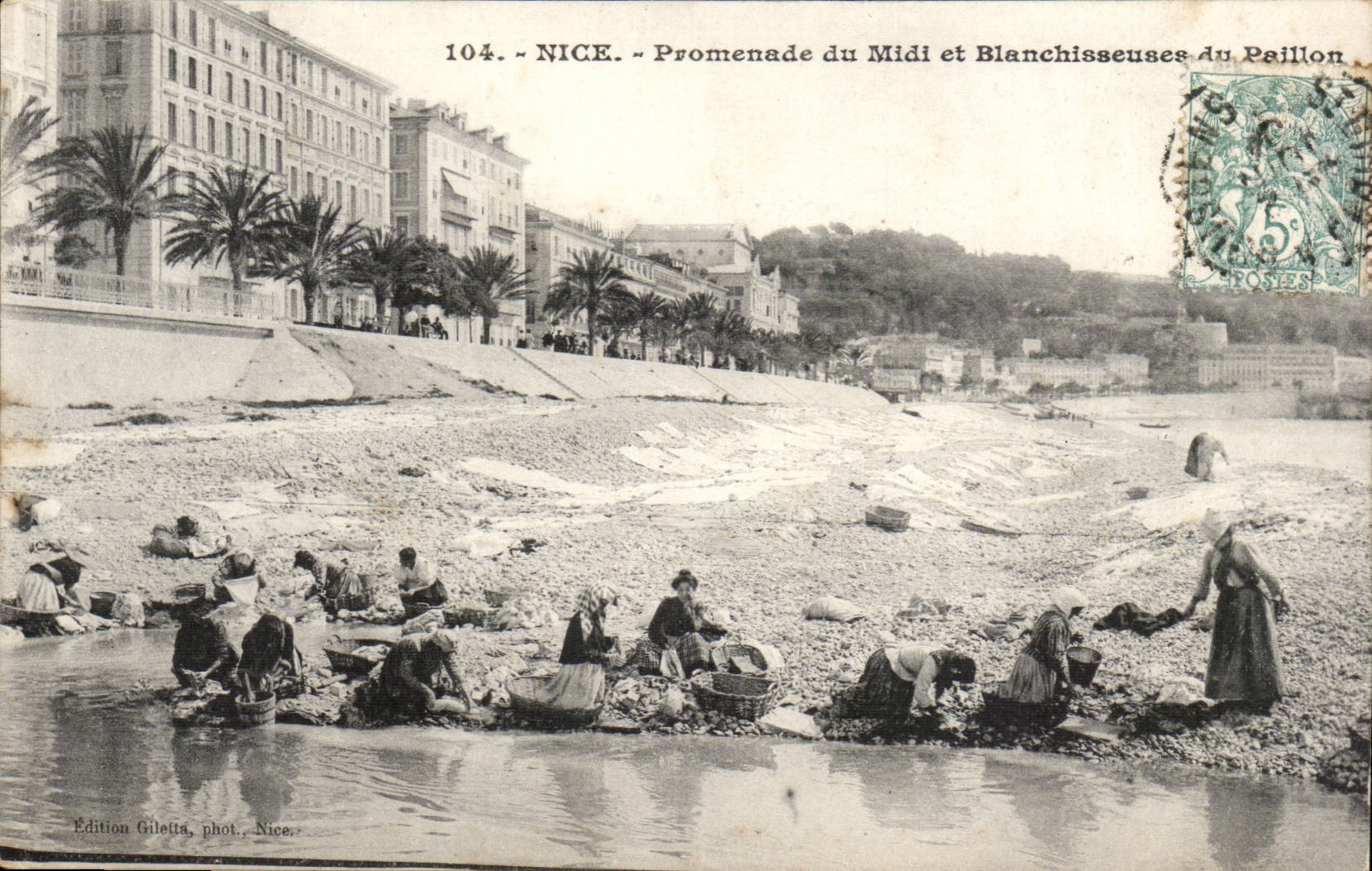 Netter CPA Weg des Sudens und Waschmaschinen des Flitters TOP