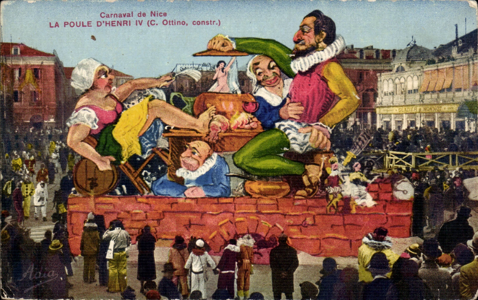 Netter CPA Karneval die Henne von Henri IV