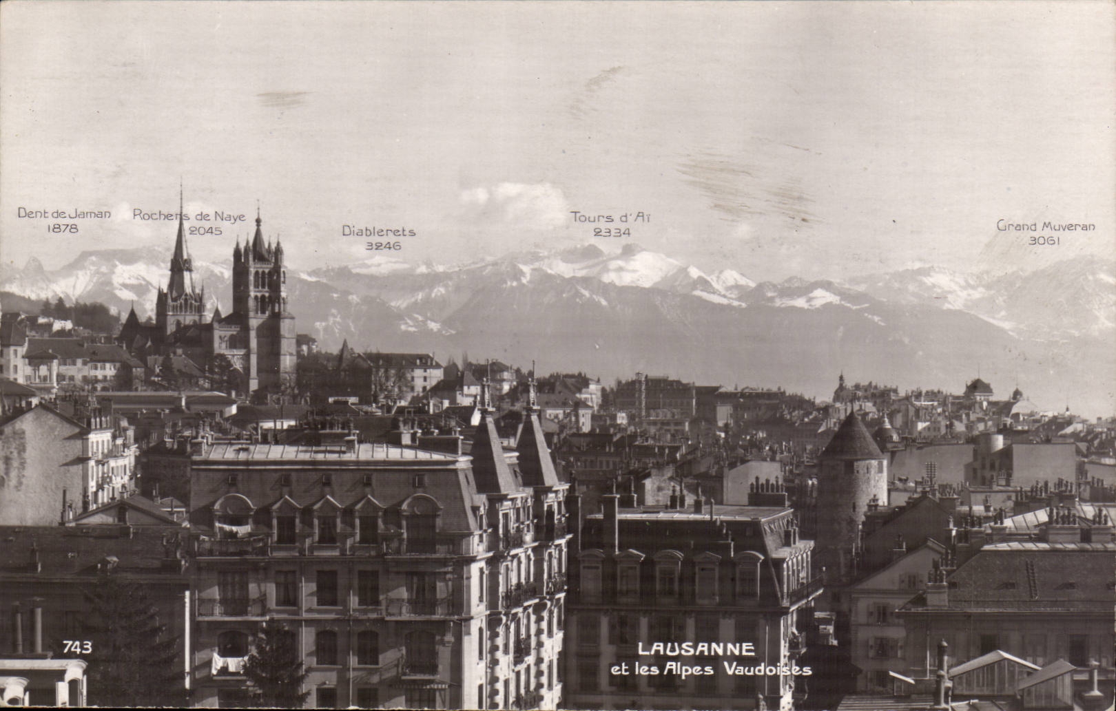 Suisse Lausanne cPA Alpes Vaudoises