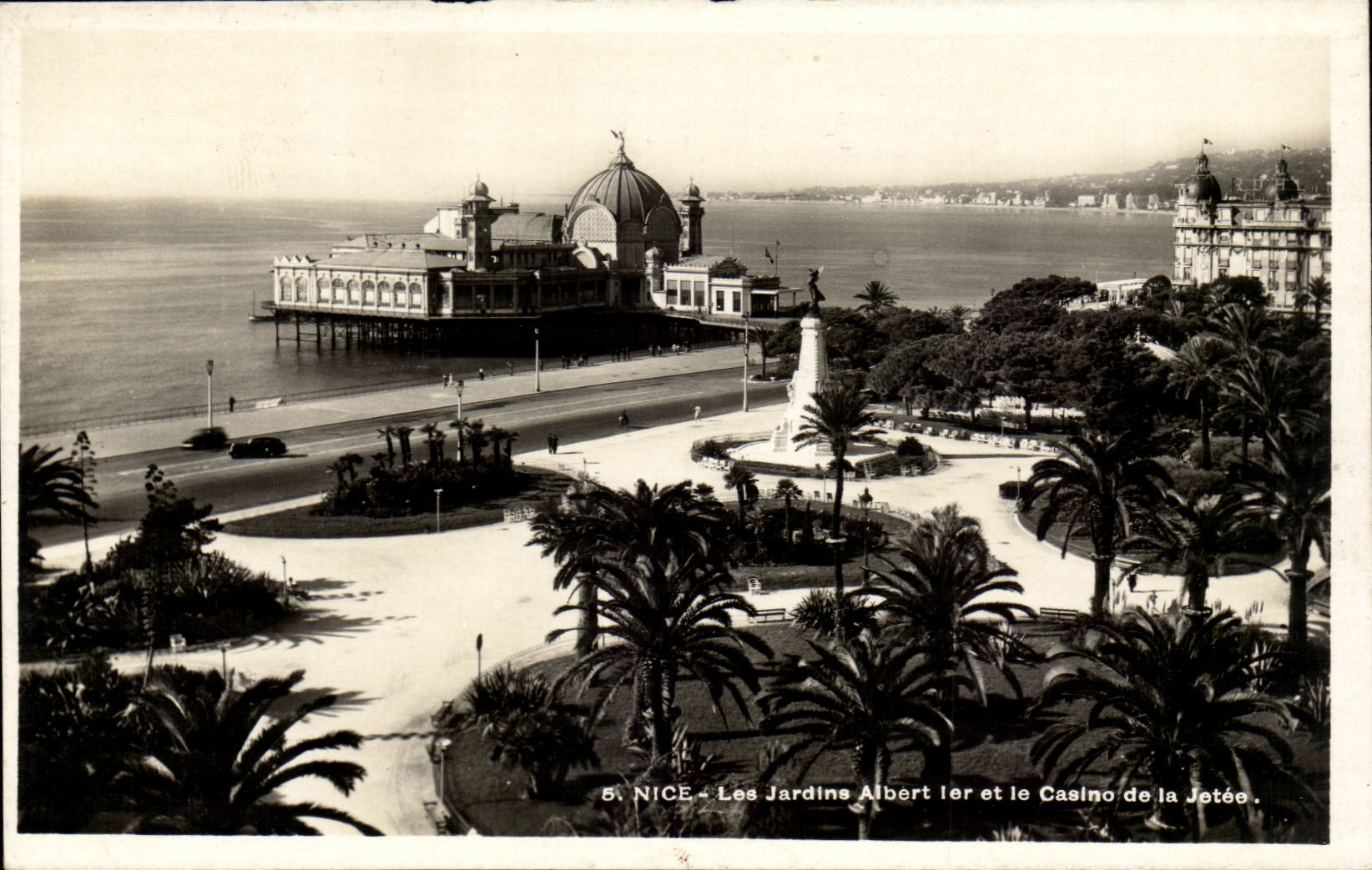 Nettes CPA die Garten Albert 1 und das Kasino des Piers