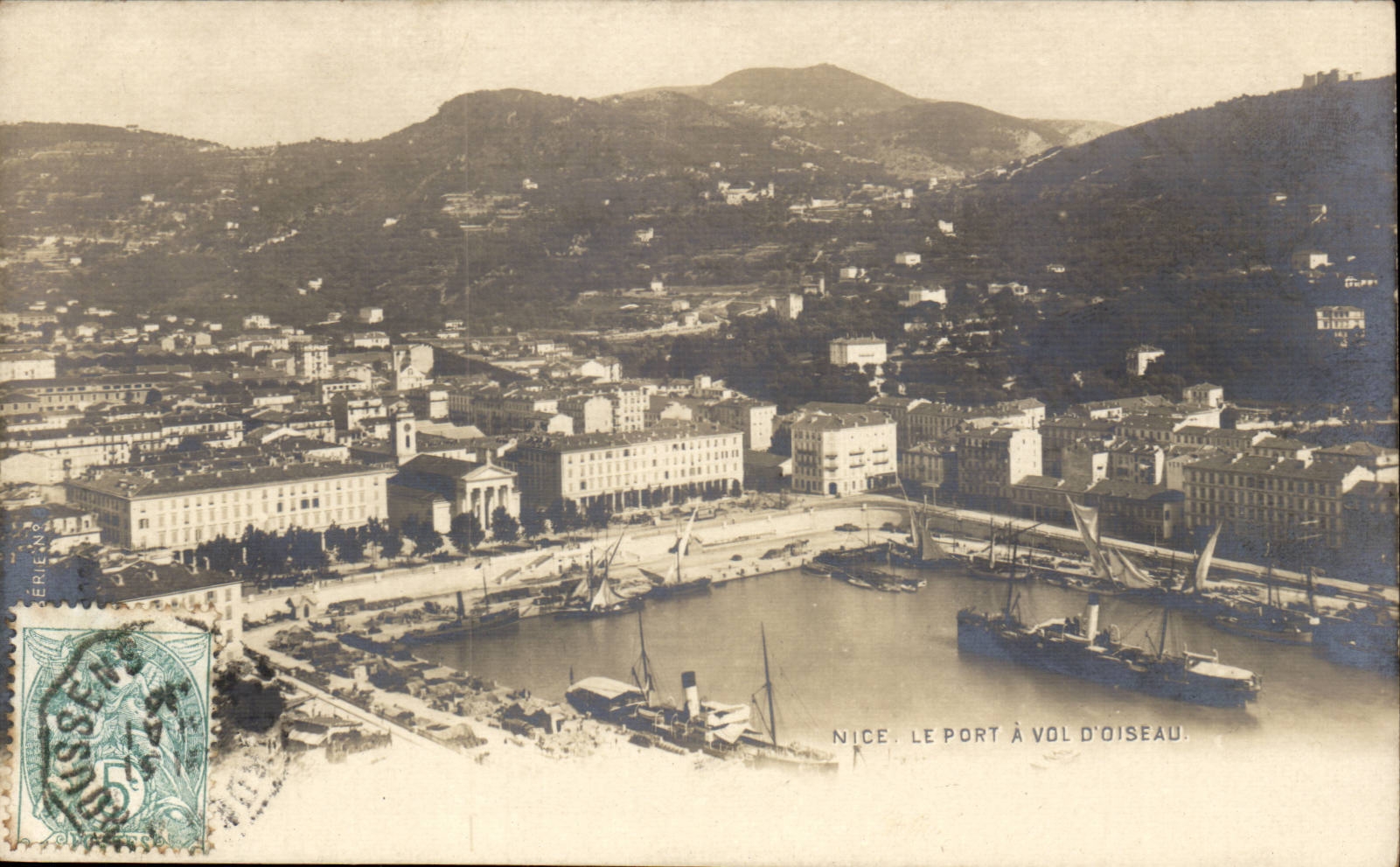 Nettes CPA das der Hafen als die Krahe fliegt