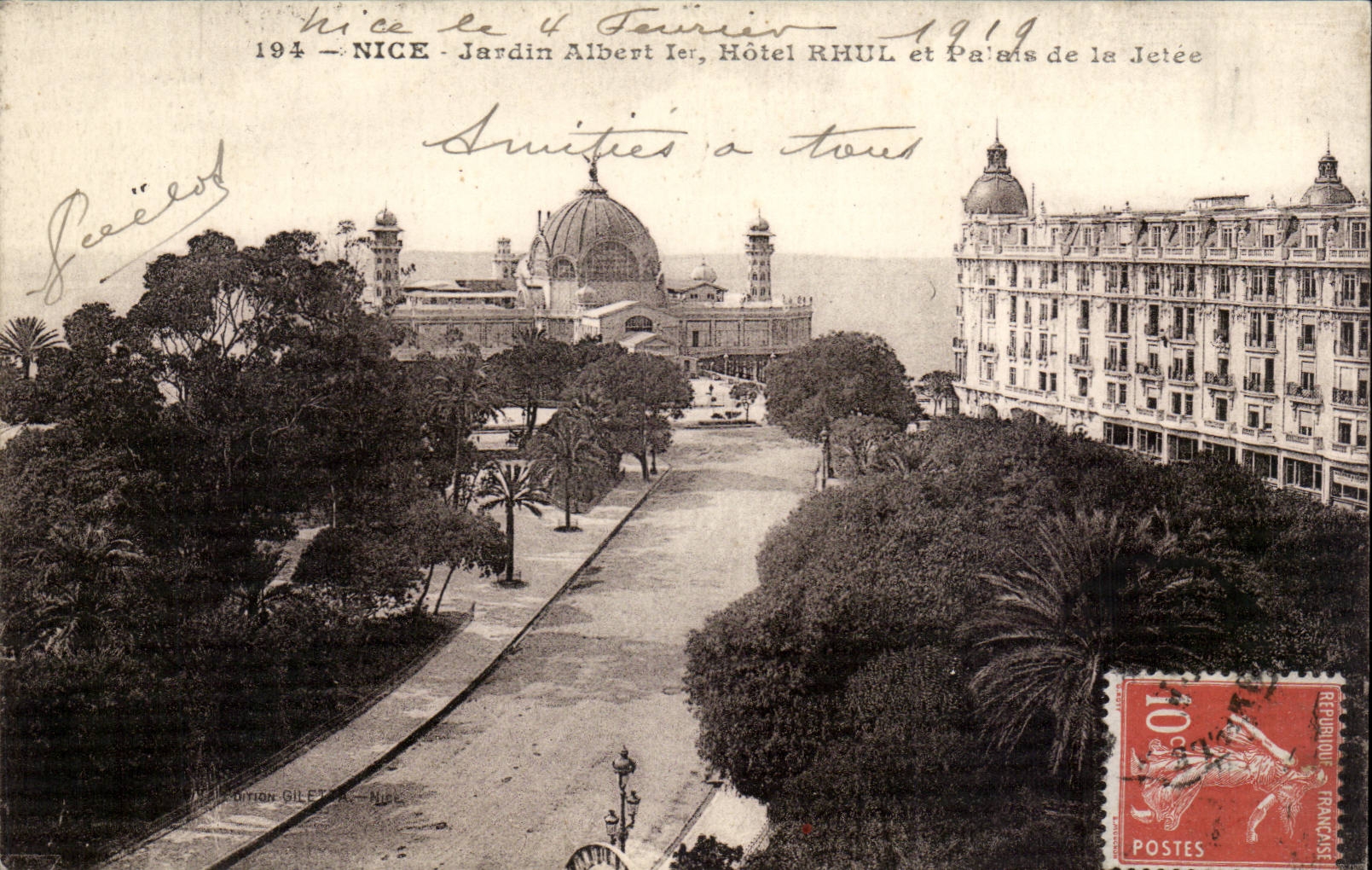 Nettes CPA Garden Albert 1 Ruhl Hotel und Gaumen des Piers