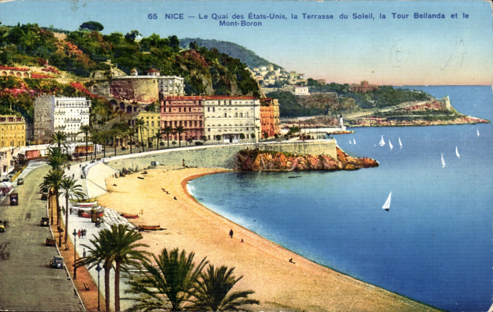 Nette CPA das Kai der Vereinigten Staaten die Terrasse der Sonne der Bellanda Aufsatz und das Bor bringen an