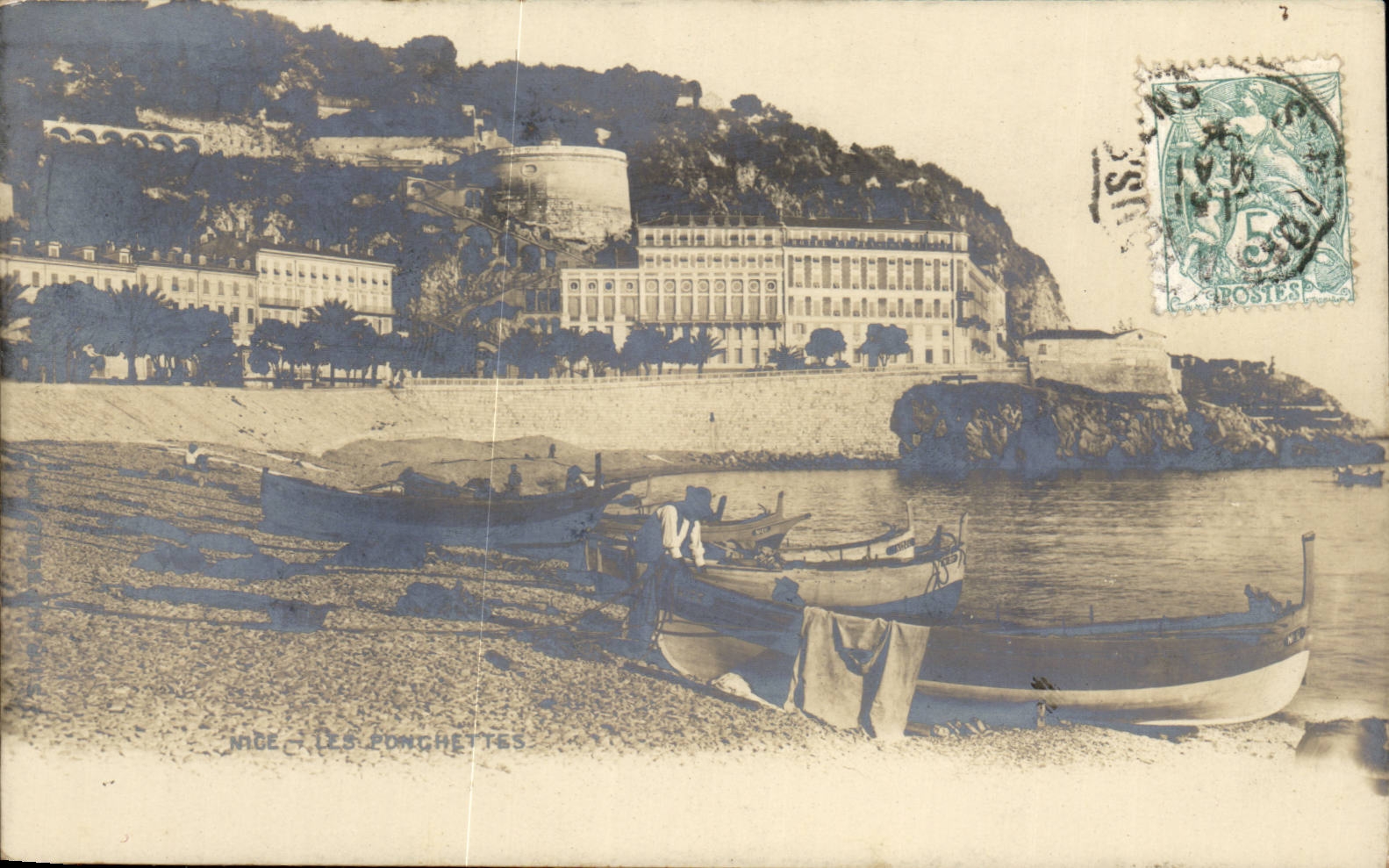 Nettes CPA Ponchettes (Boot)