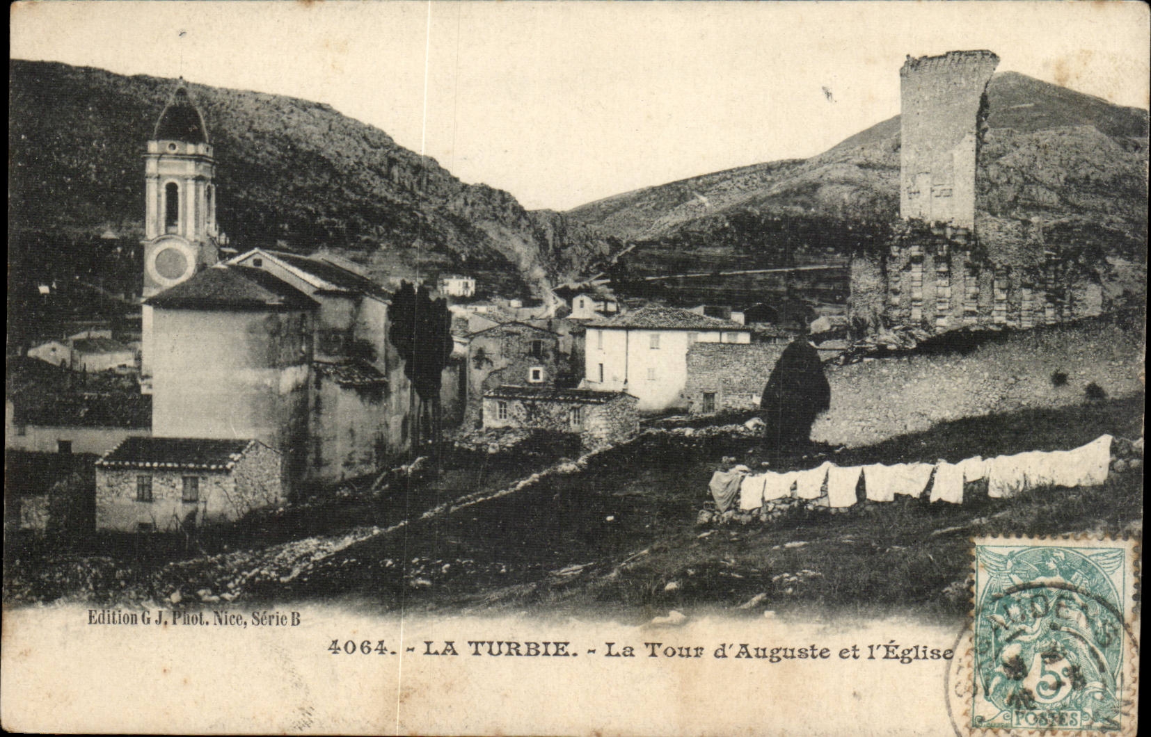 Turbie CPA the tower of Auguste and the church