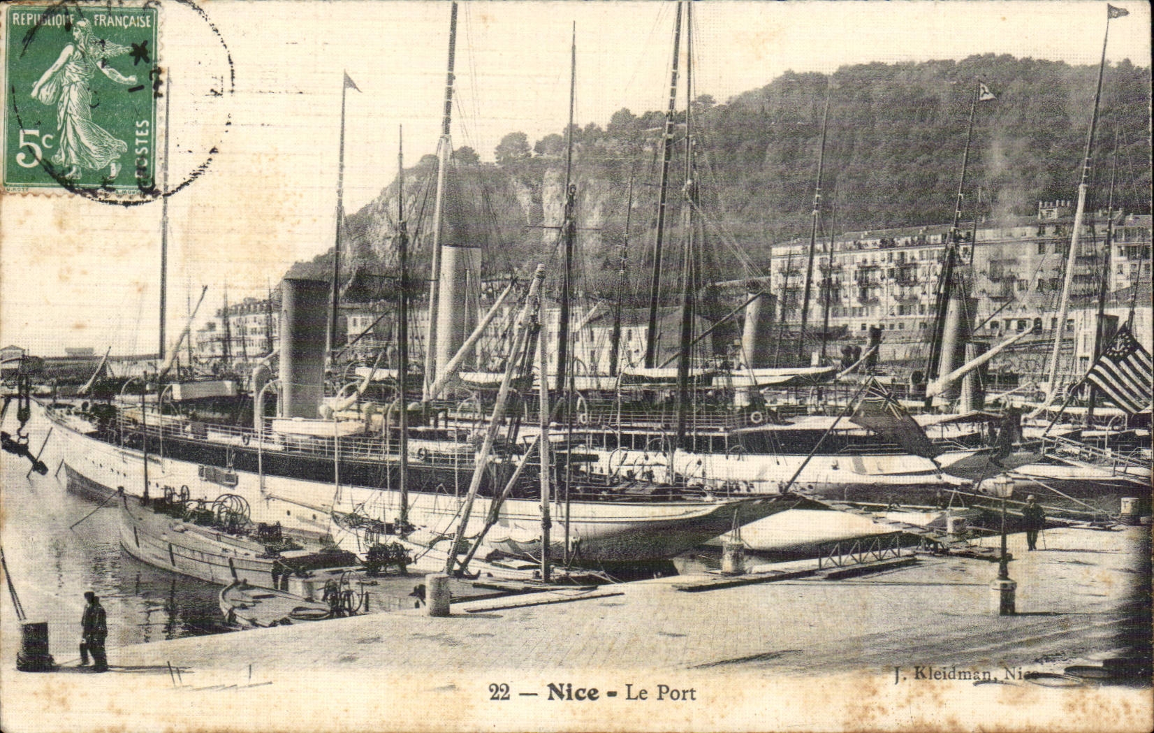 Nettes CPA der Hafen