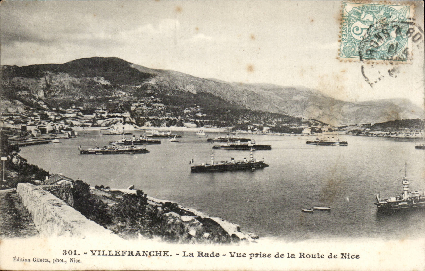 Villefranche CPA roads Seen from of the road of Nice