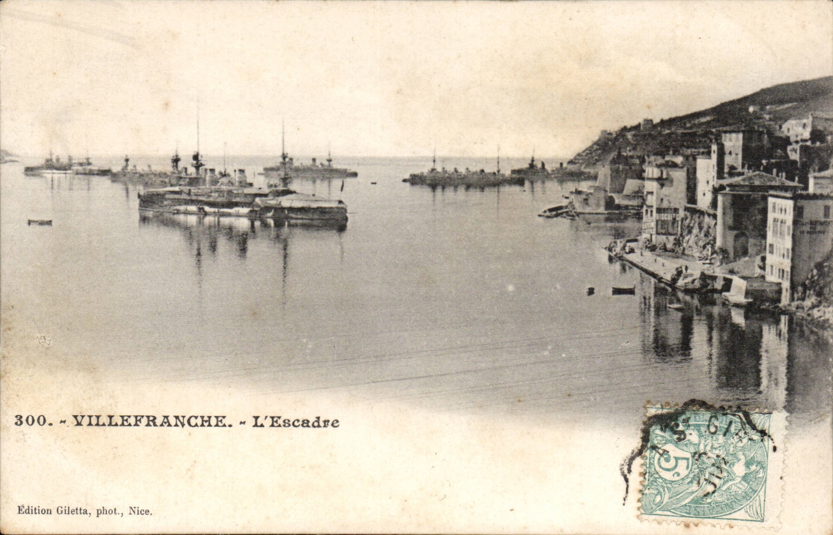 Villefranche CPA the squadron (armours boats)