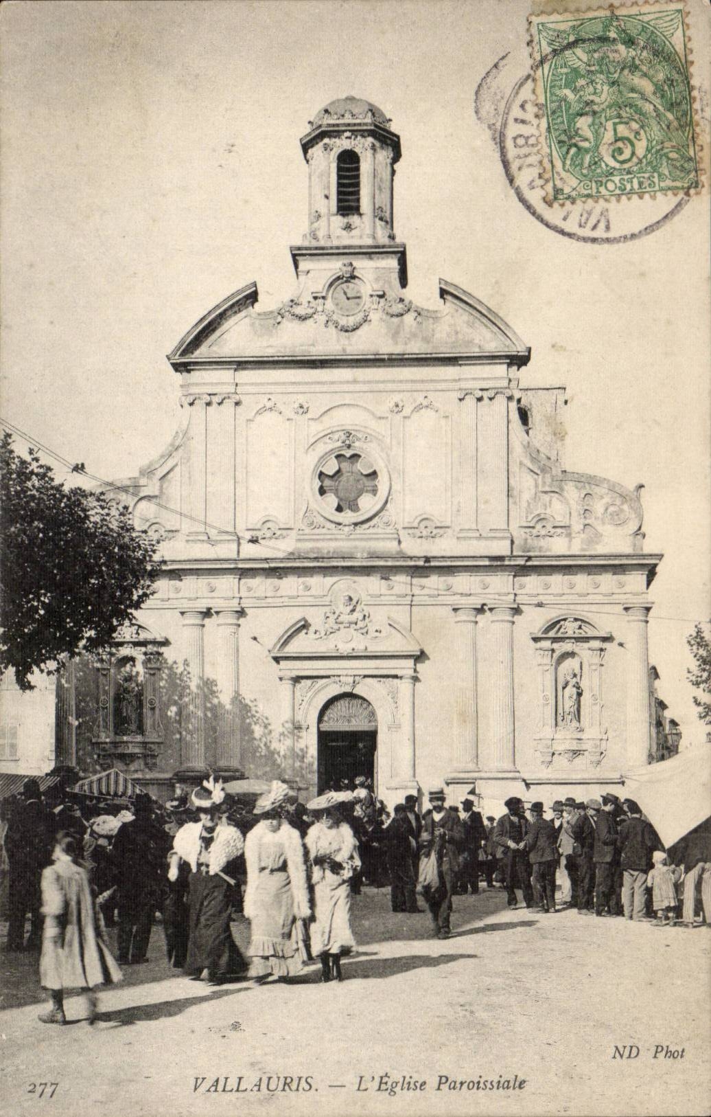 Vallauris CPA the parish church