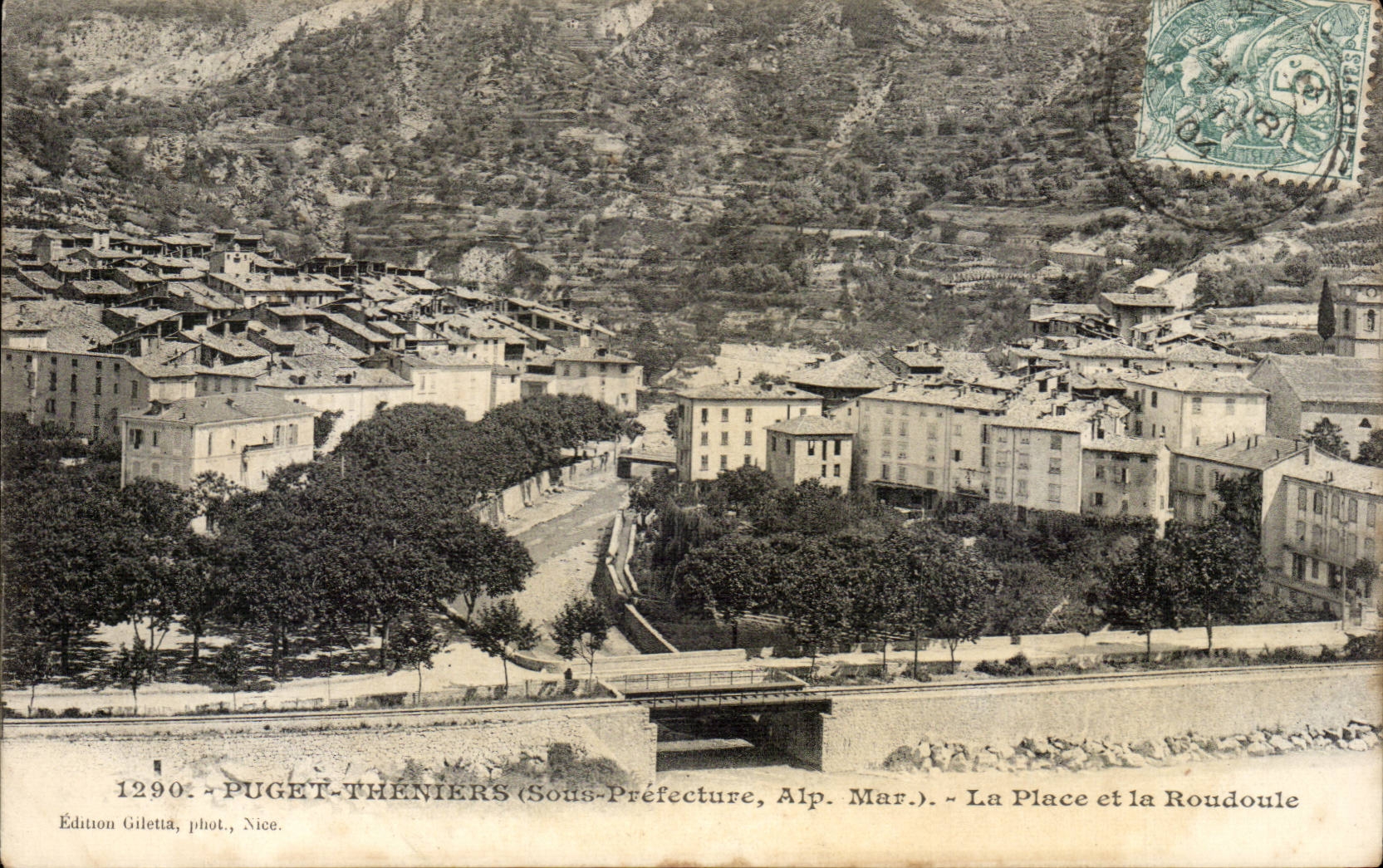 Puget Theniers CPA der Ort von Roudoule