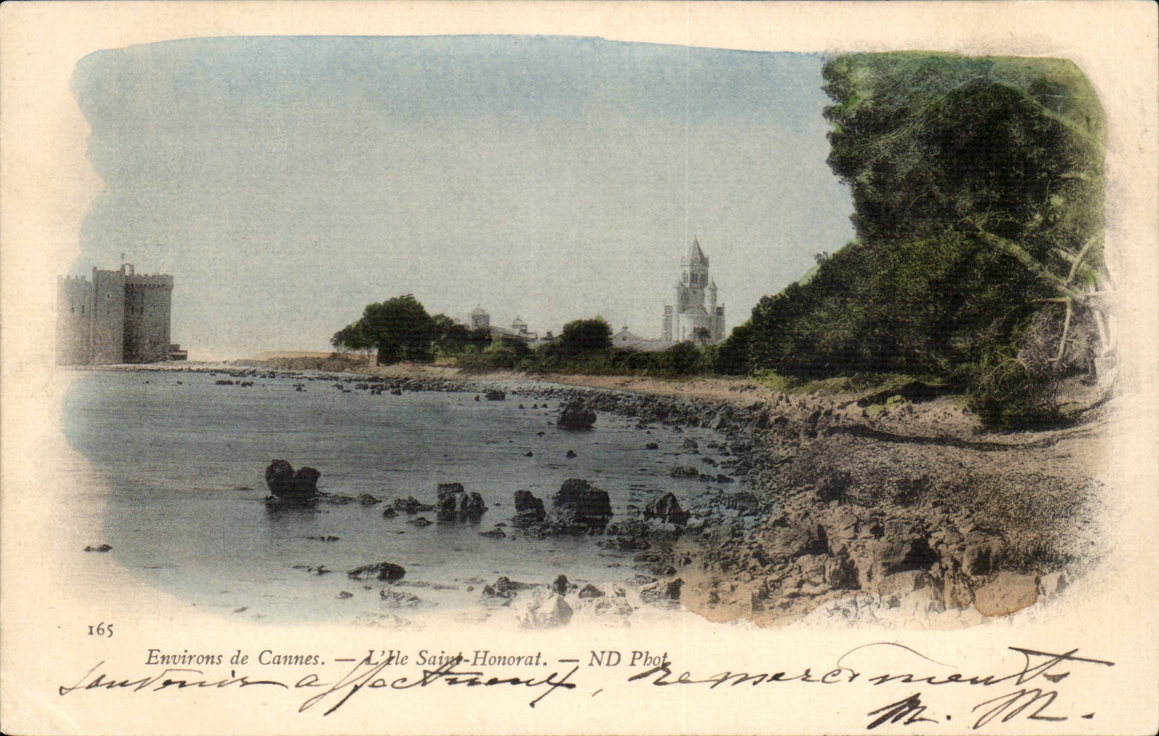 Umlagerungen von Cannes CPA die Insel Saint Honorat