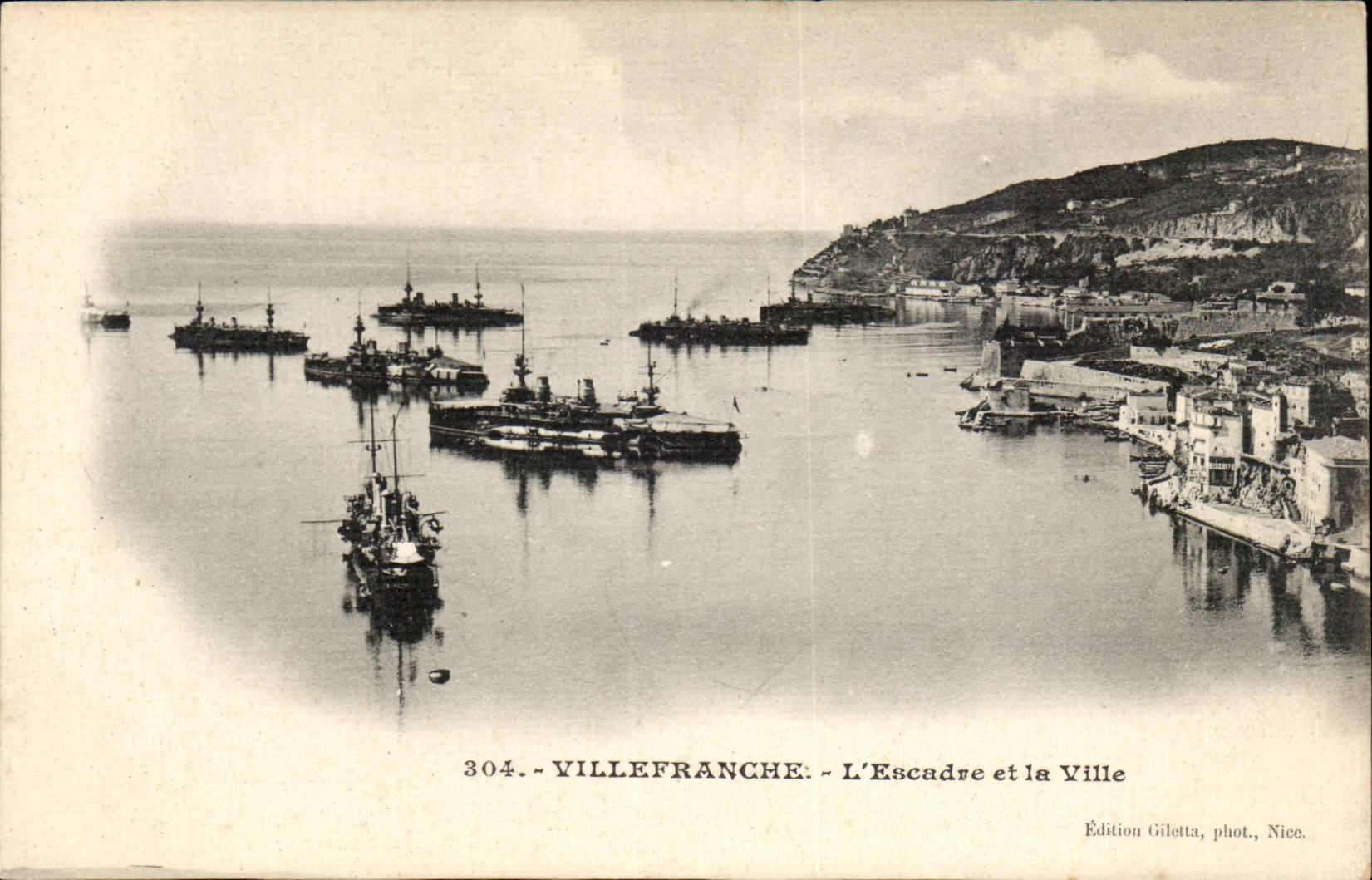 Villefranche CPA the squadron of the city