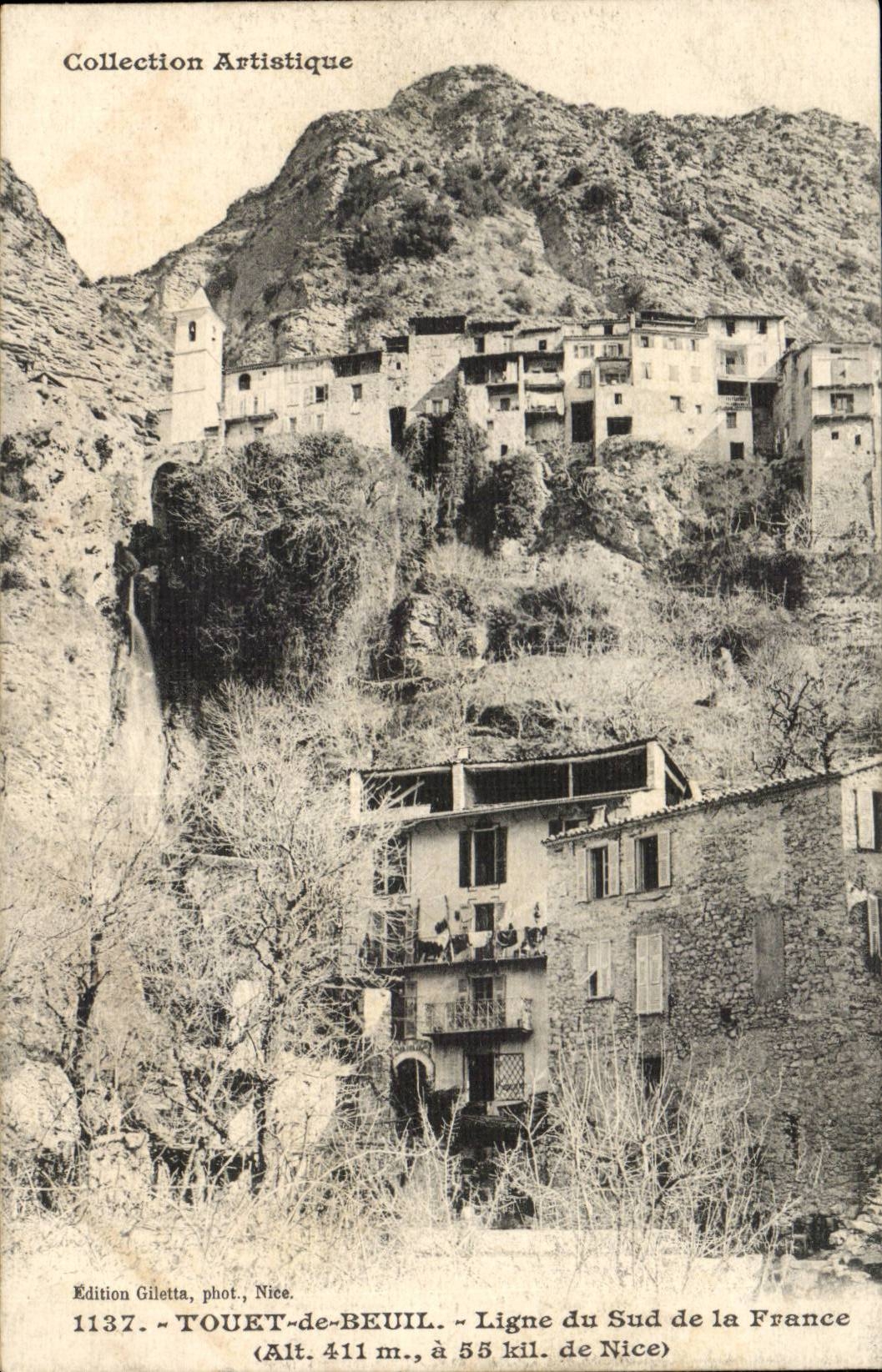 Linie Touetde Beuil CPA des Sudens von Frankreich