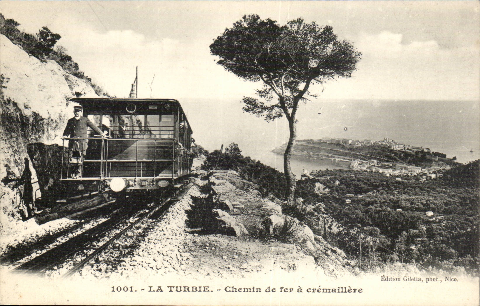 La Turbie - Cog railway - CPA