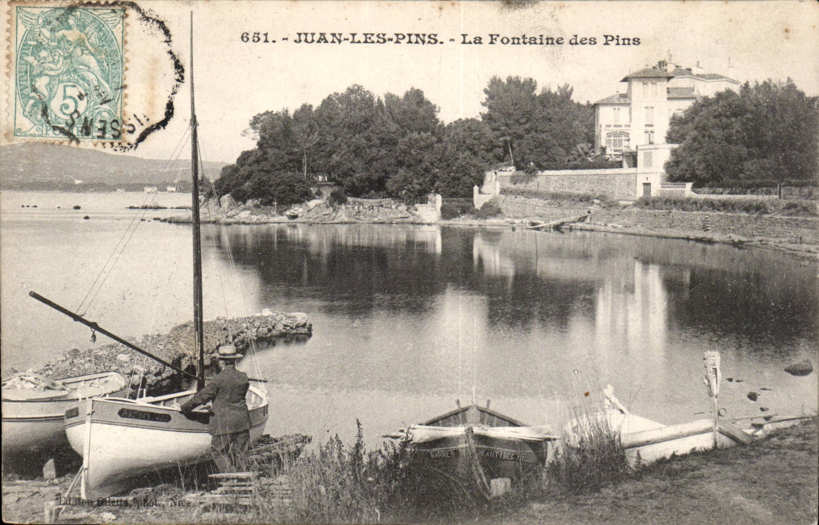 Juan-Kiefern - der Brunnen der Kiefern - CPA