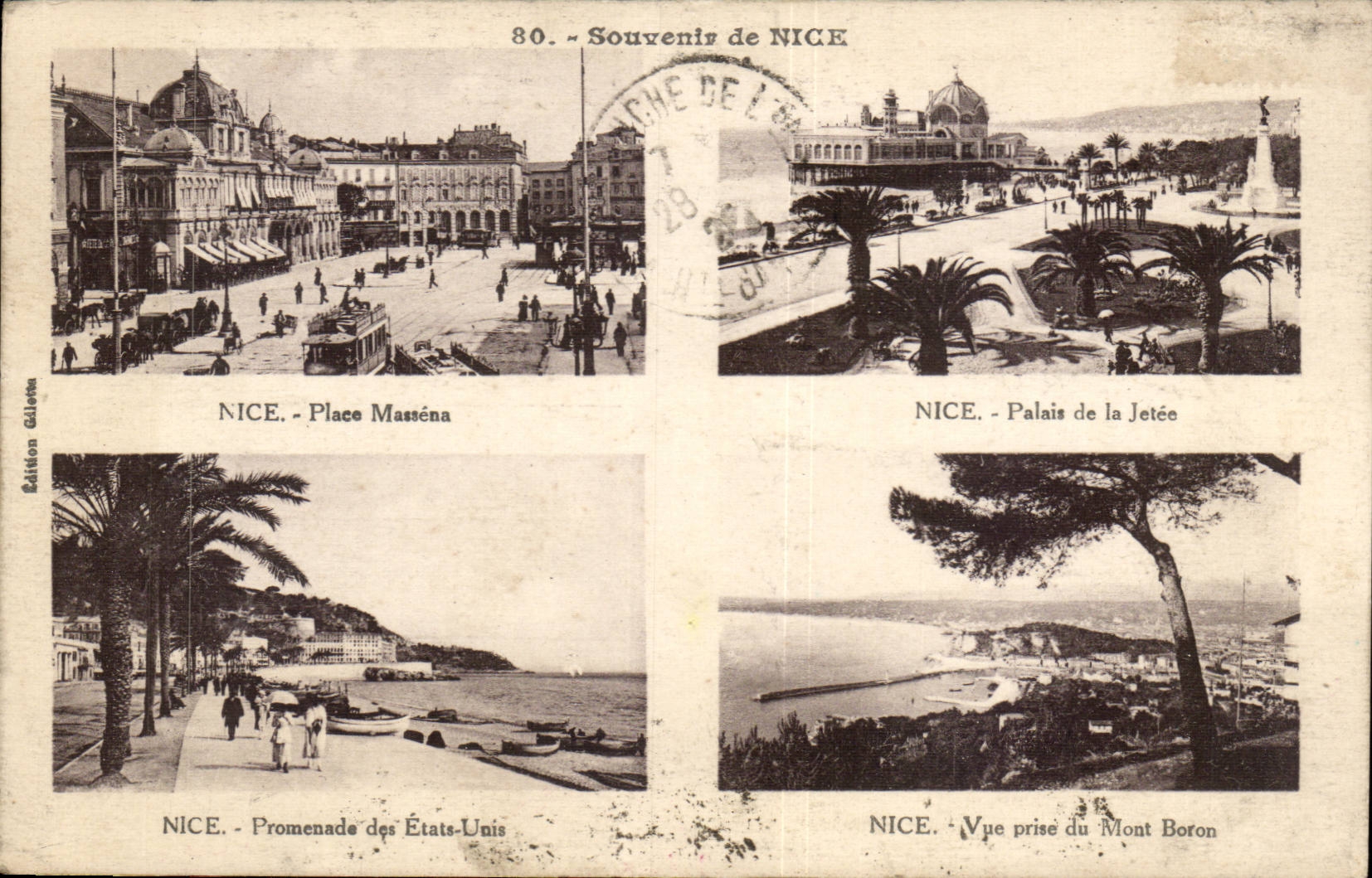 Nettes - Andenken von Nizza - CPA