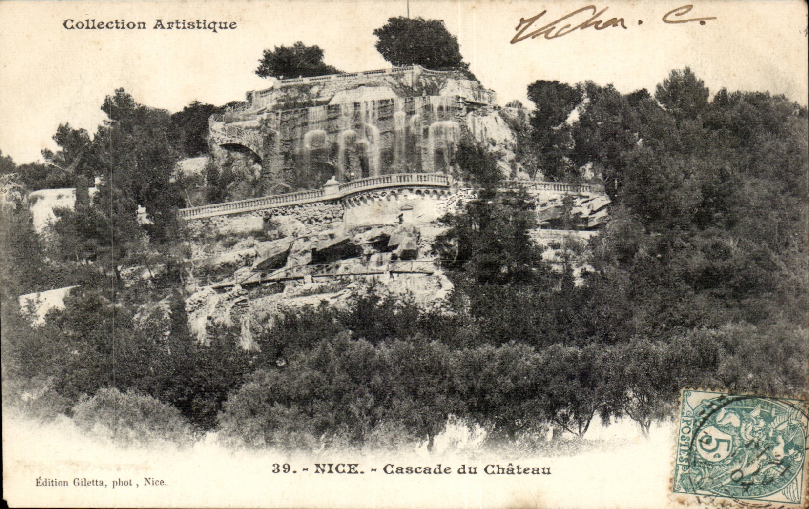 Nettes - Kaskade des Schlosses - CPA