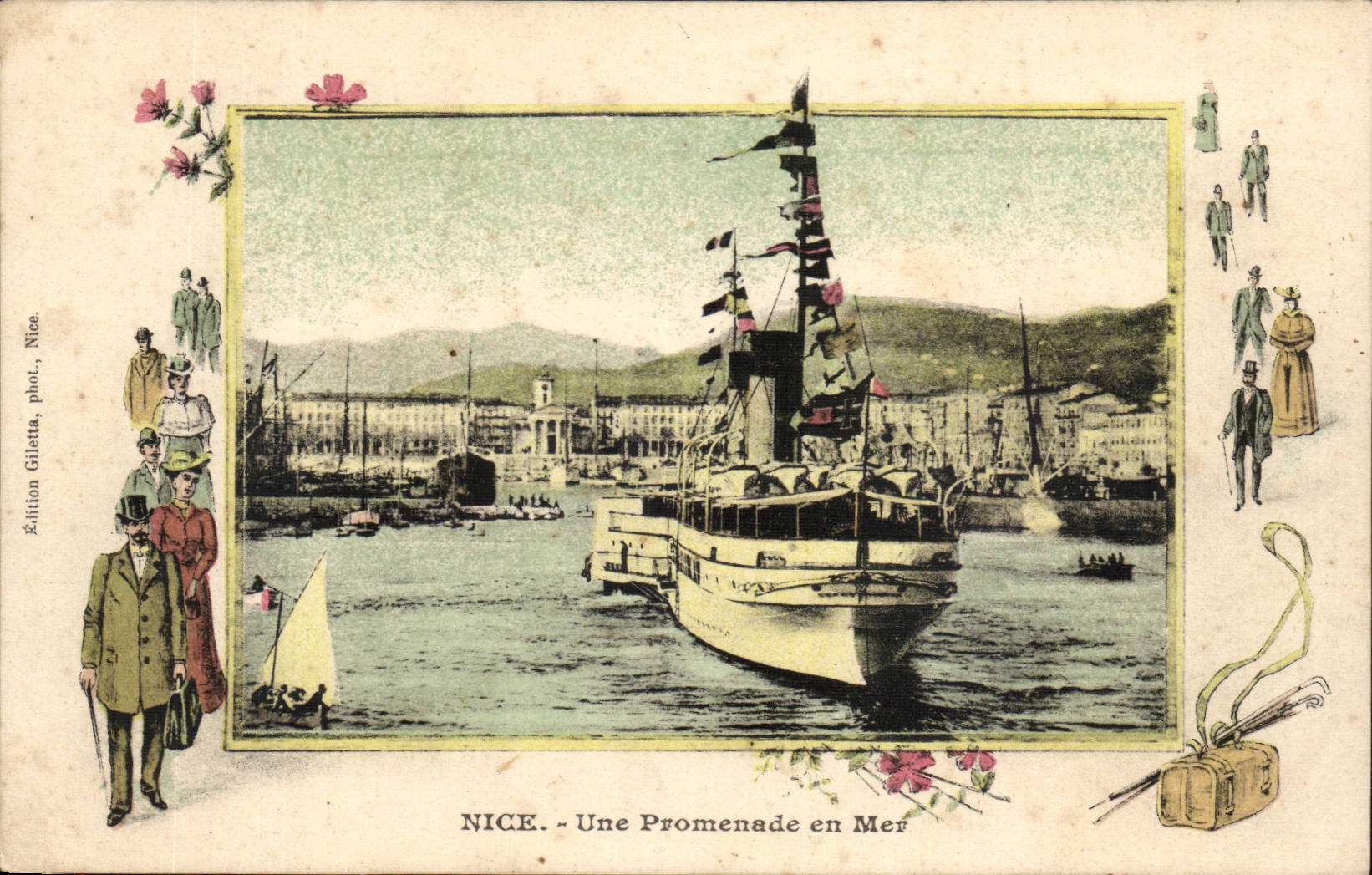 Nettes - ein Weg in Meer - seltenes - CPA