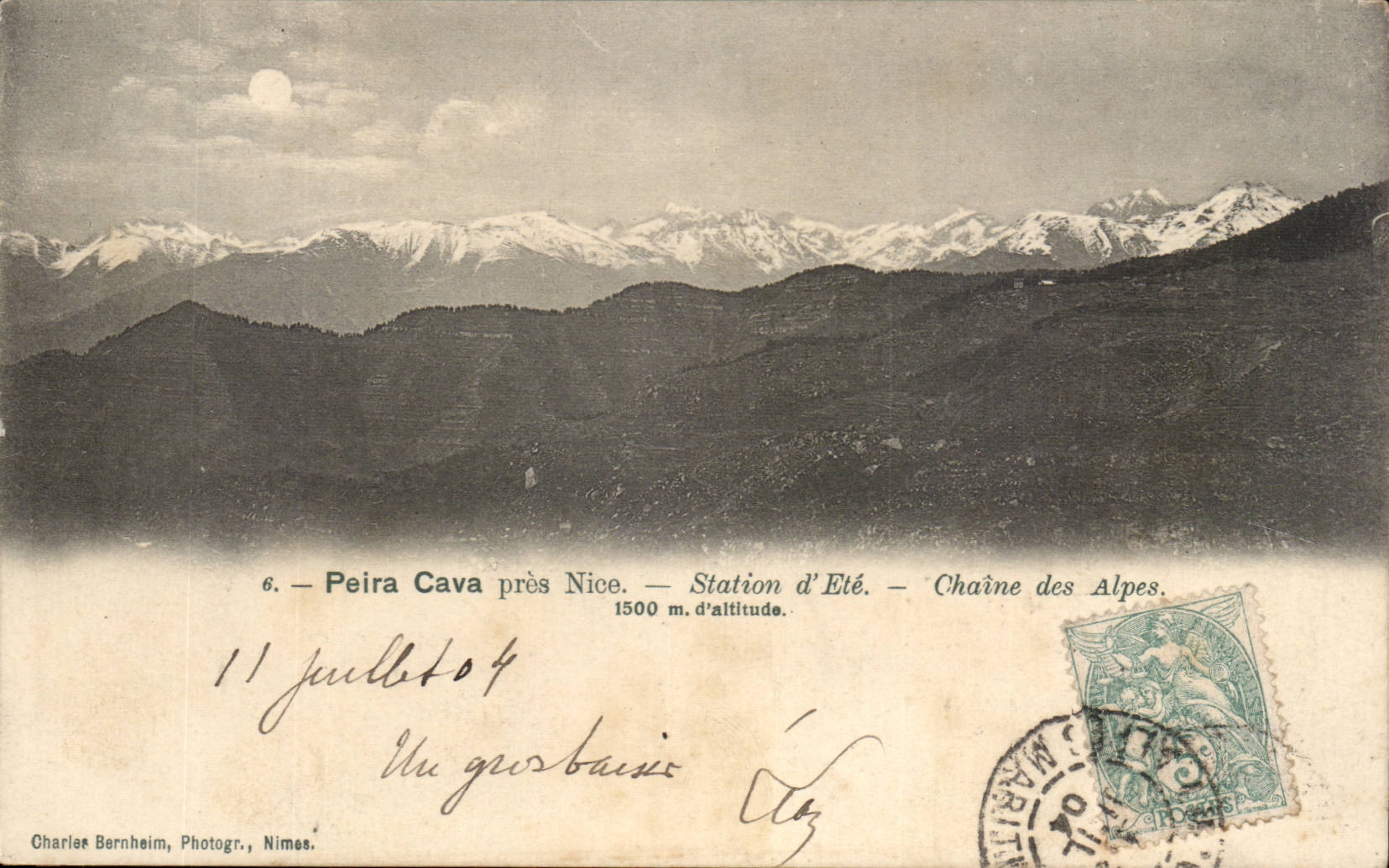 Nettes - Peira untergrub - nahes Nizza - Station des Sommers - die alpine Strecke - CPA