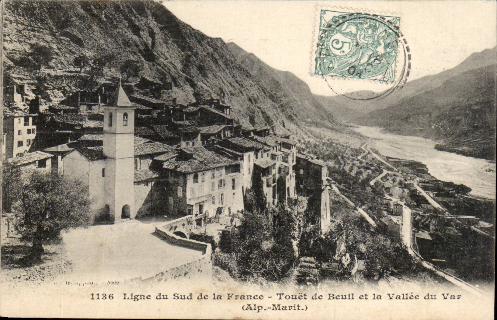 Nettem - Linie des Sudens von Frankreich - Touet de Deuil und Tal des VAr - CPA