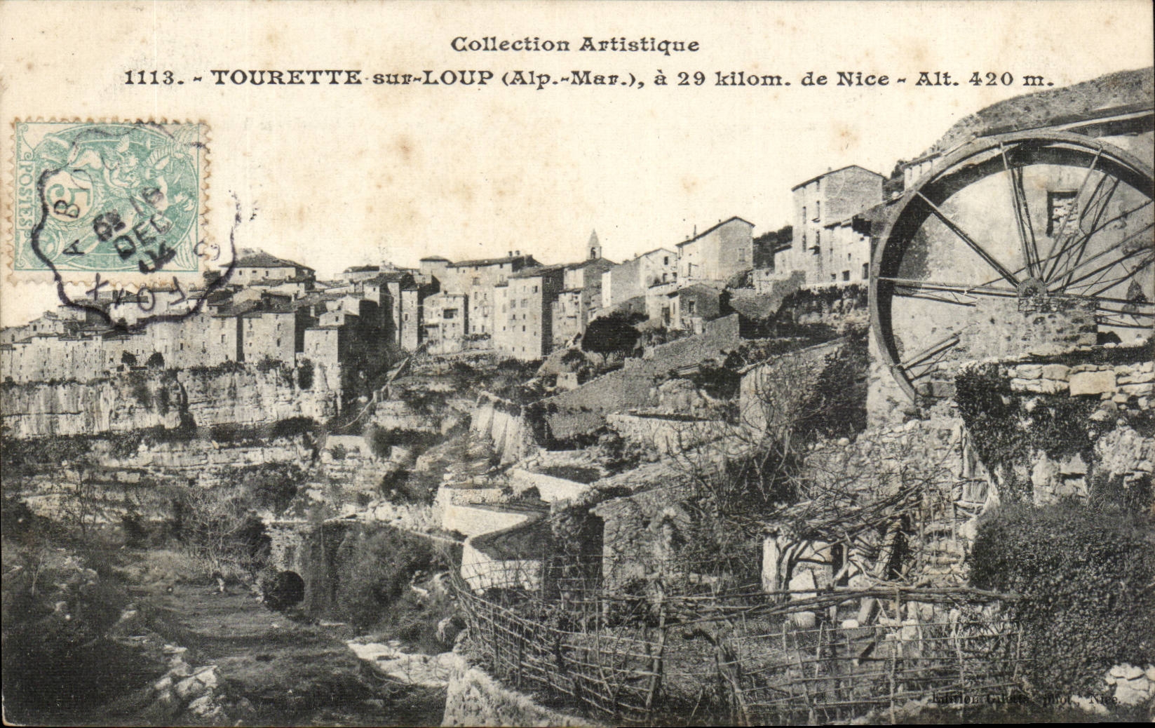 Tourette auf Wolf - hat 29 Kilometer Nizza Alt 420 - CPA