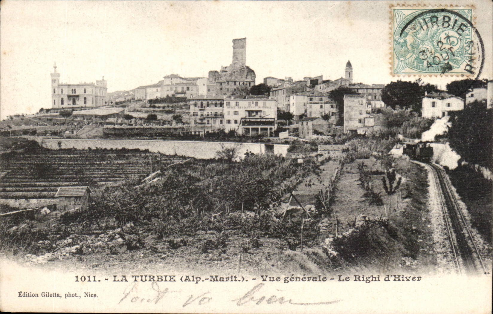 La Turbie - View - Righi d' Hiver - CPA