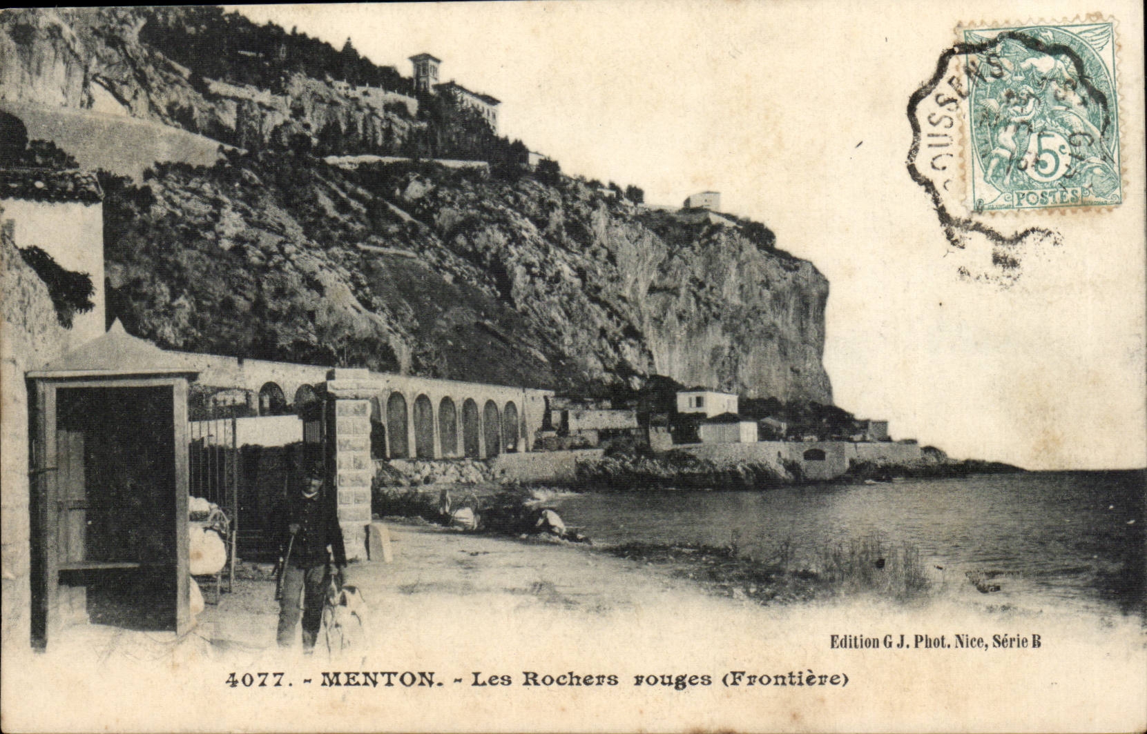 Menton - Red Rocks - CPA