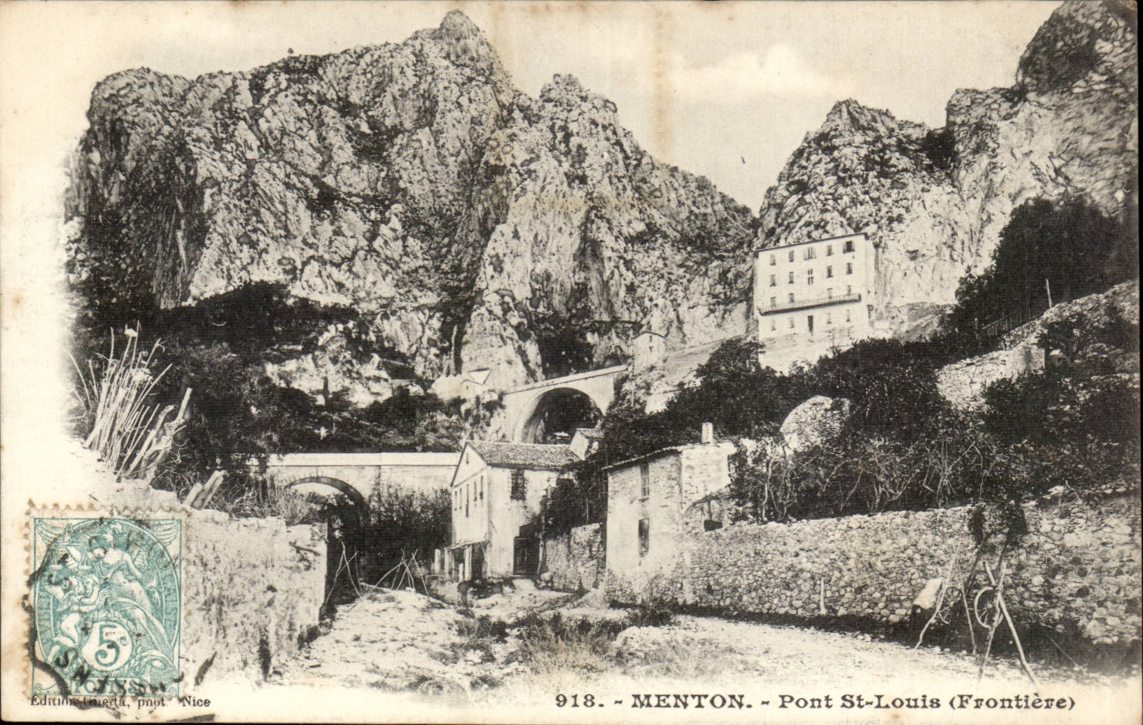 Menton - Holy Bridge Louis - Bridge - CPA
