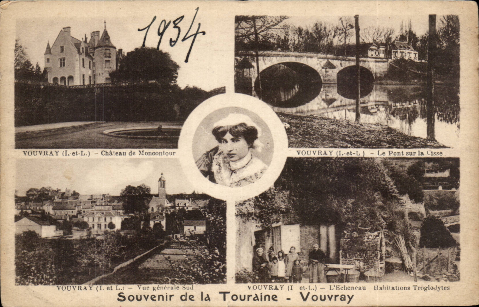 Vouvray - Souvenir - 1934 - CPA 