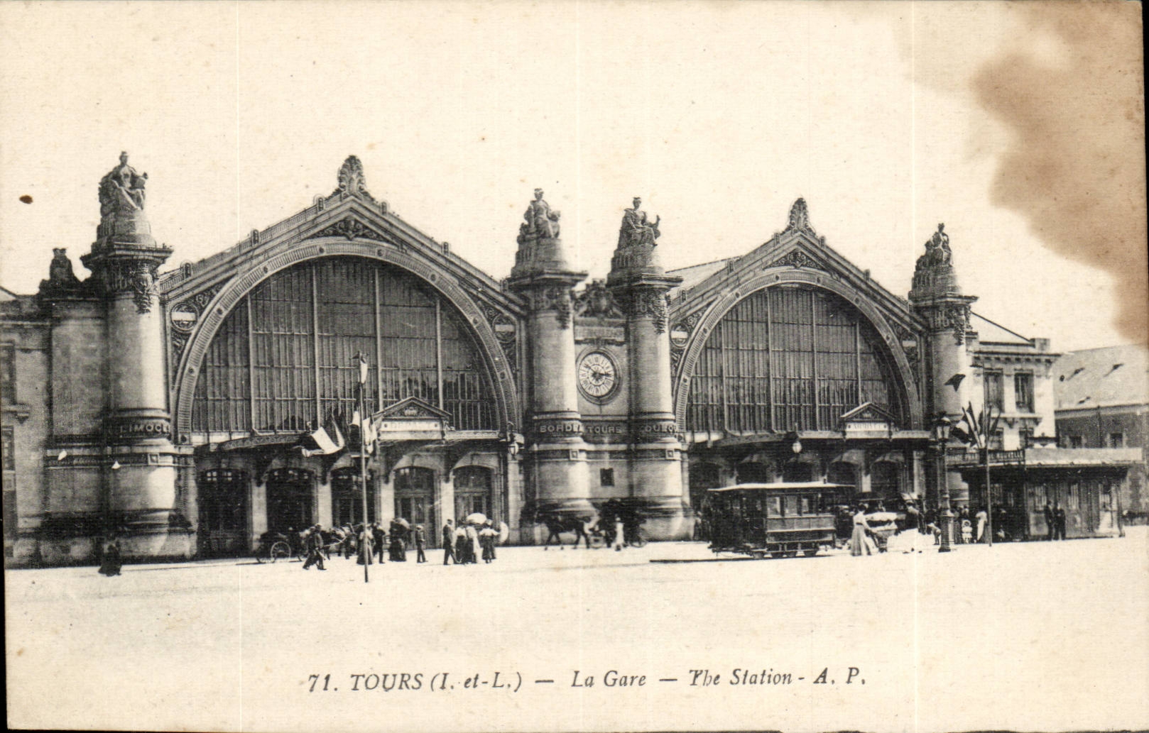 Tours La Gare - CPA 