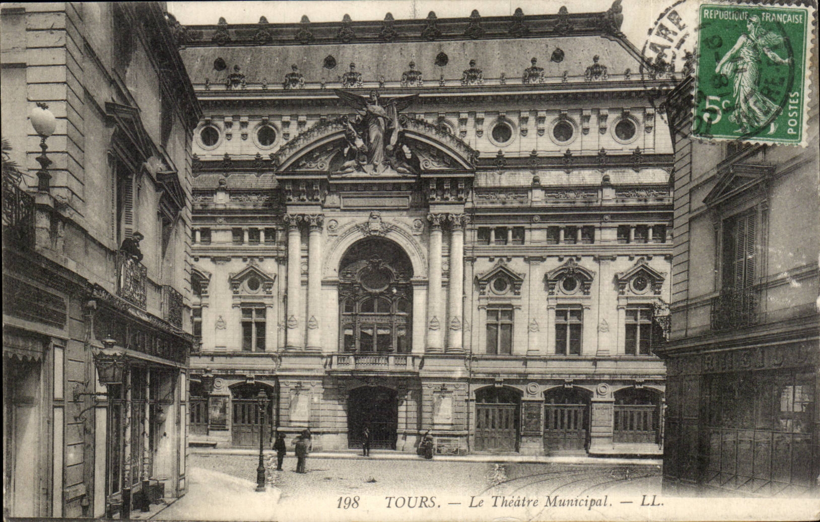 Tours - Le Theatre Municipal - CPA 