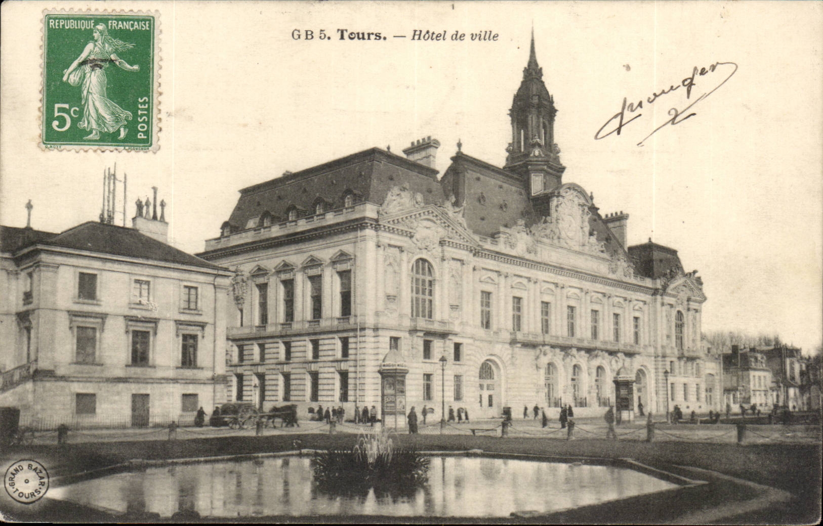 Tours - Hotel de Ville - CPA 