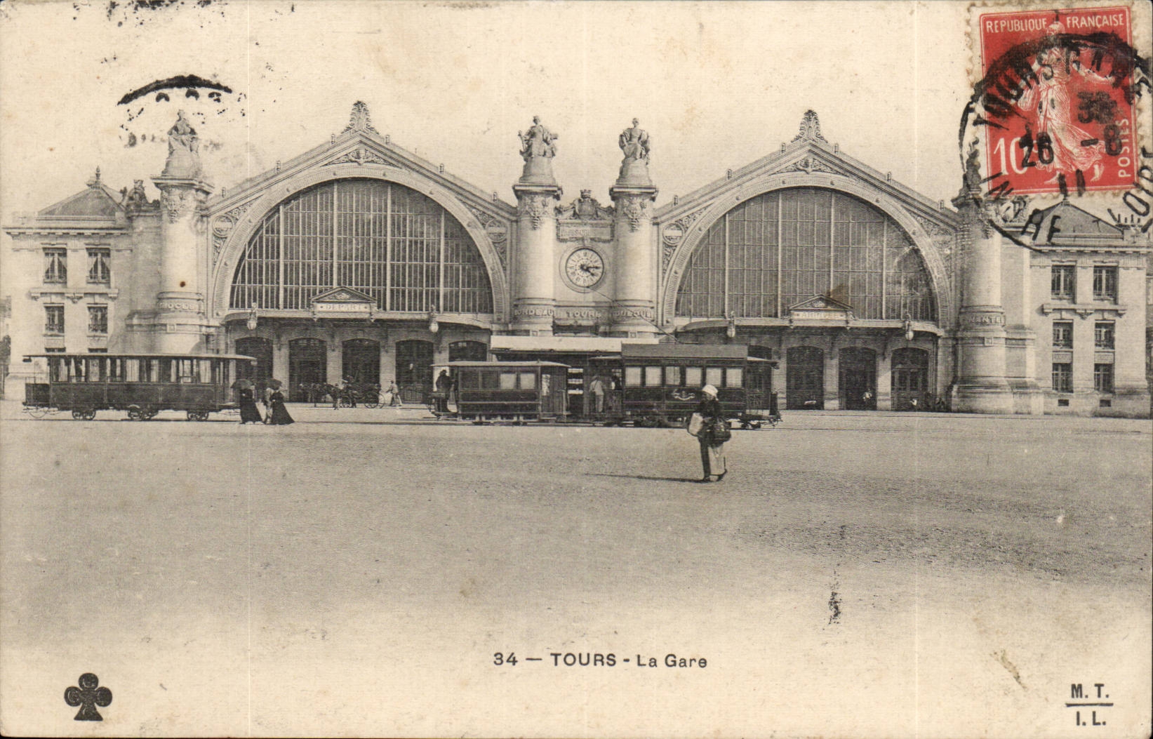 Tours - La Gare - CPA 