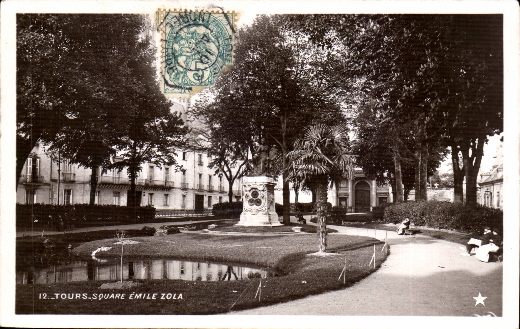 Tours - Square Emile Zola - CPA 