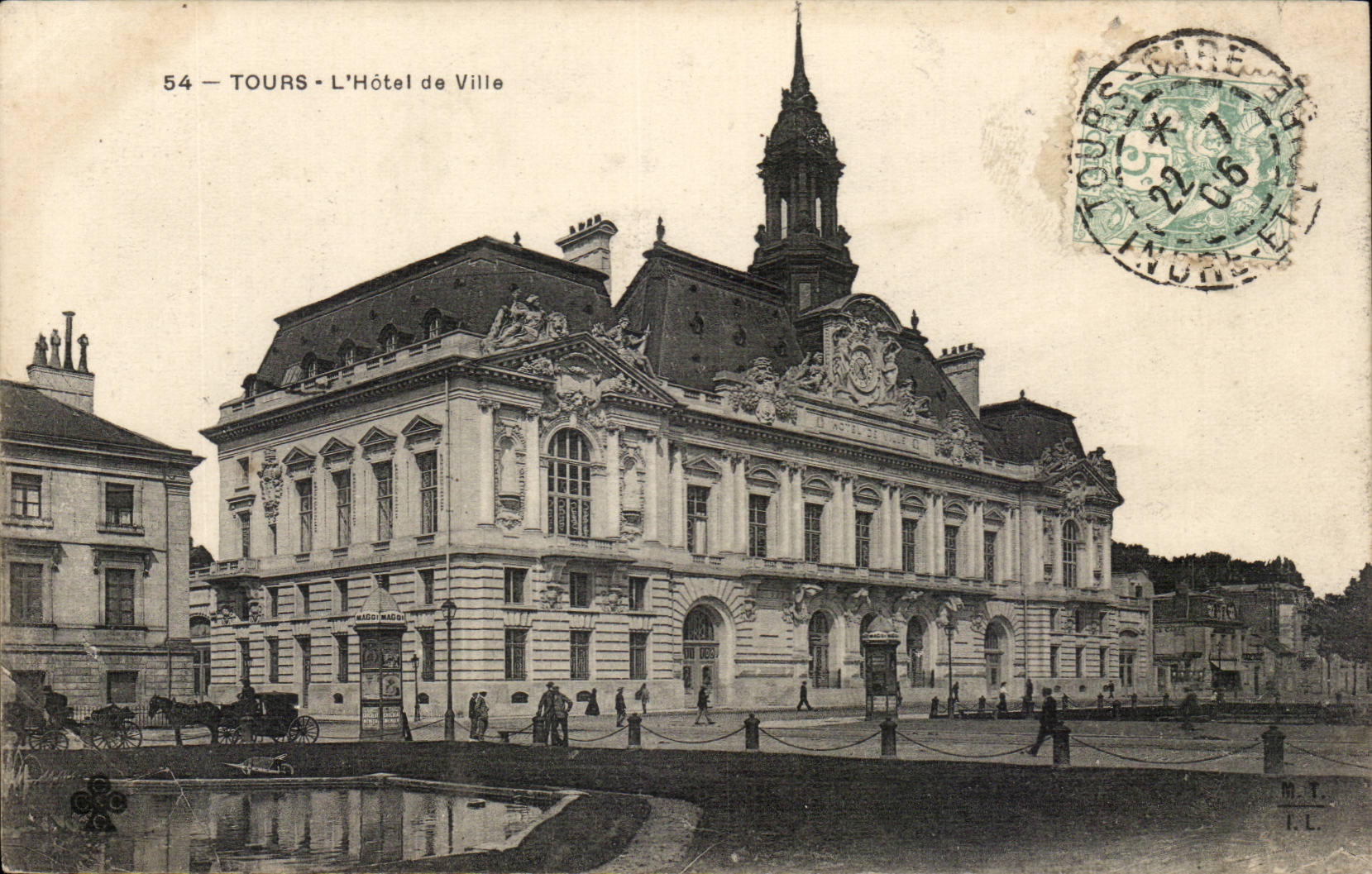 Tours - L'Hotel de Ville - CPA 