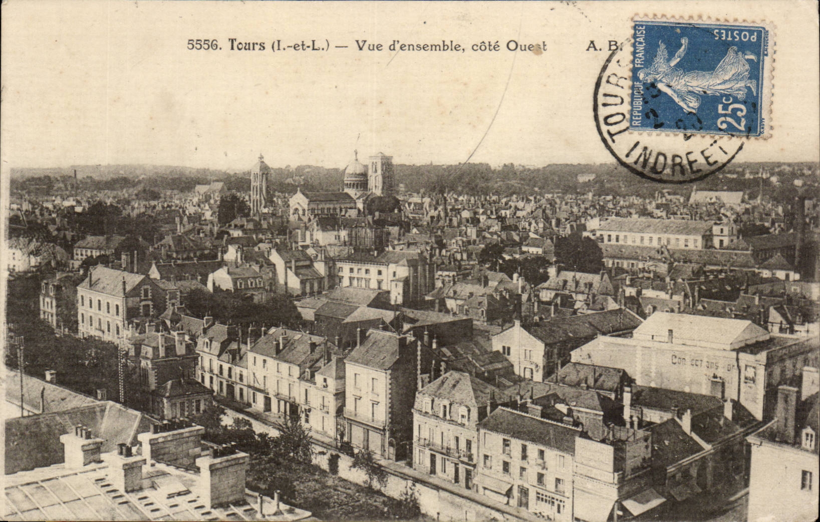 Tours - Vue d'ensemble - CPA 