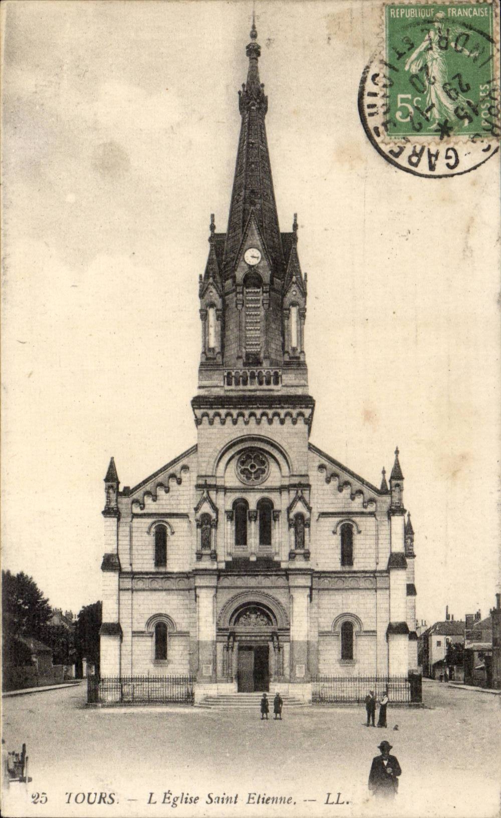 Tours CPA Eglise Saint Etienne