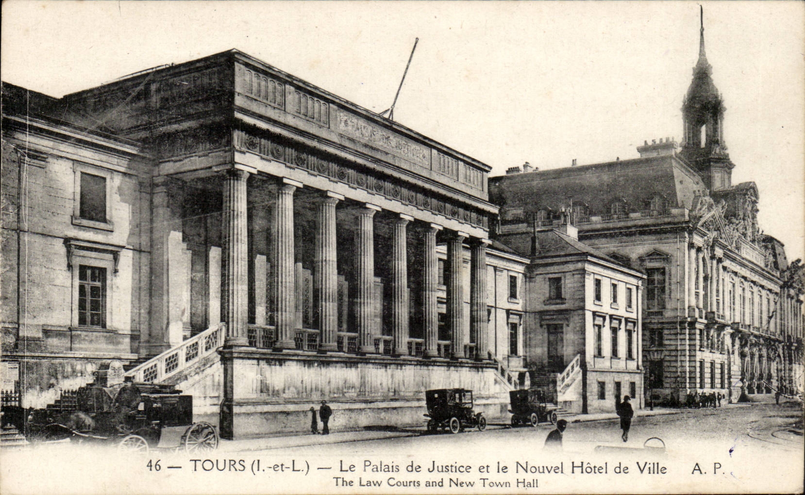 Tours CPA Le palais de justice et le nouvel hotel de ville